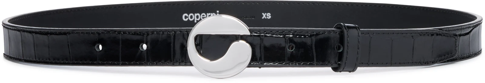 Coperni Croco Logo Skinny Belt