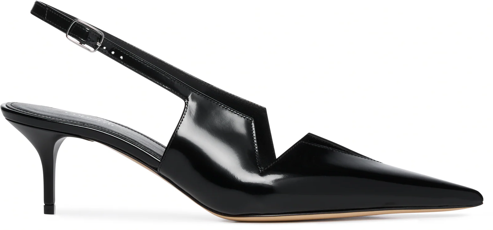 Coperni Gloss Star Cut-Out Low Stiletto Heels