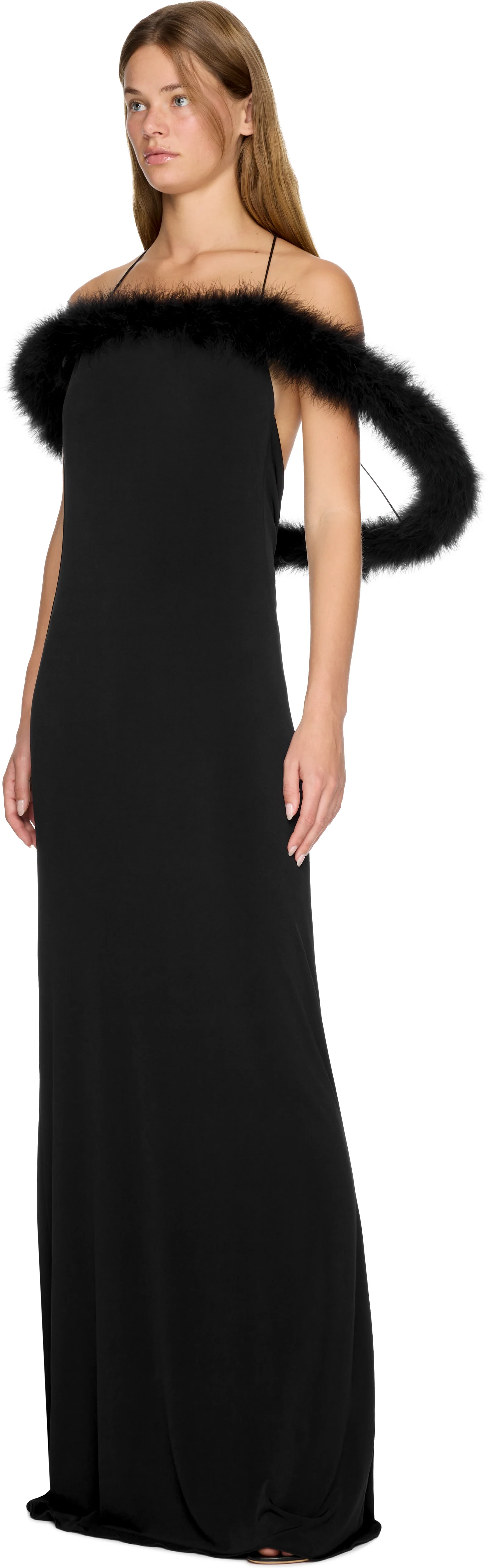 Coperni Boa Halo Long Dress