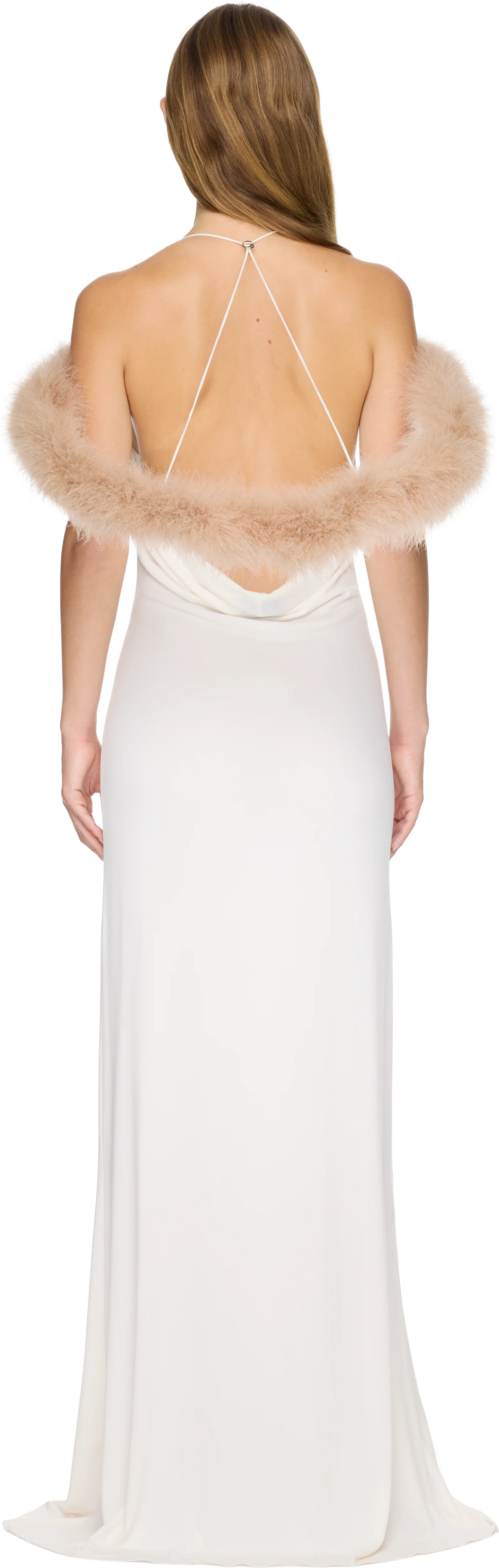 Coperni Boa Halo Long Dress