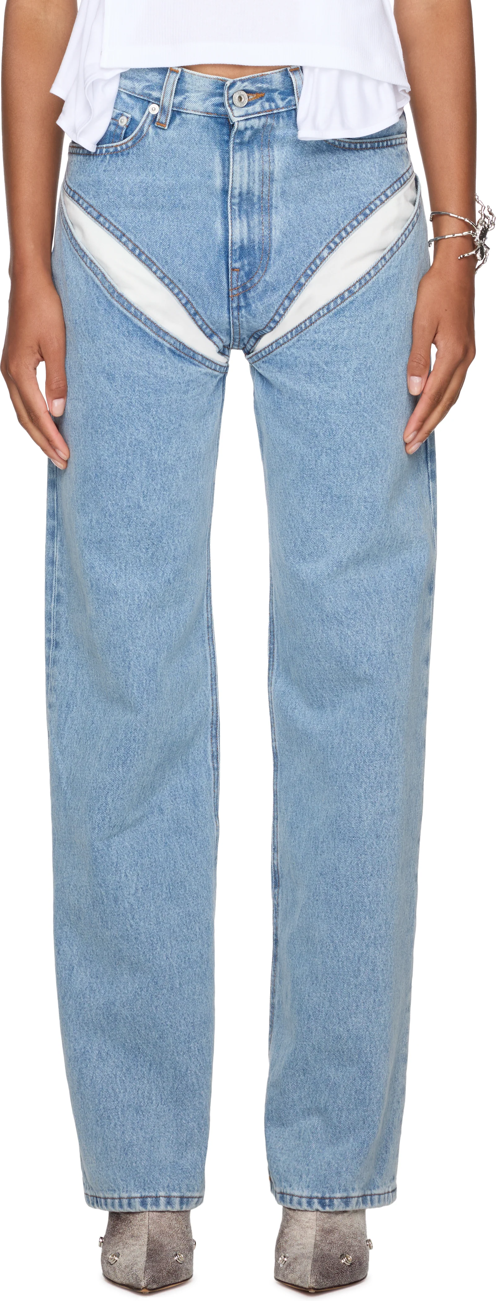 Y/Project Evergreen Cut-Out Jeans