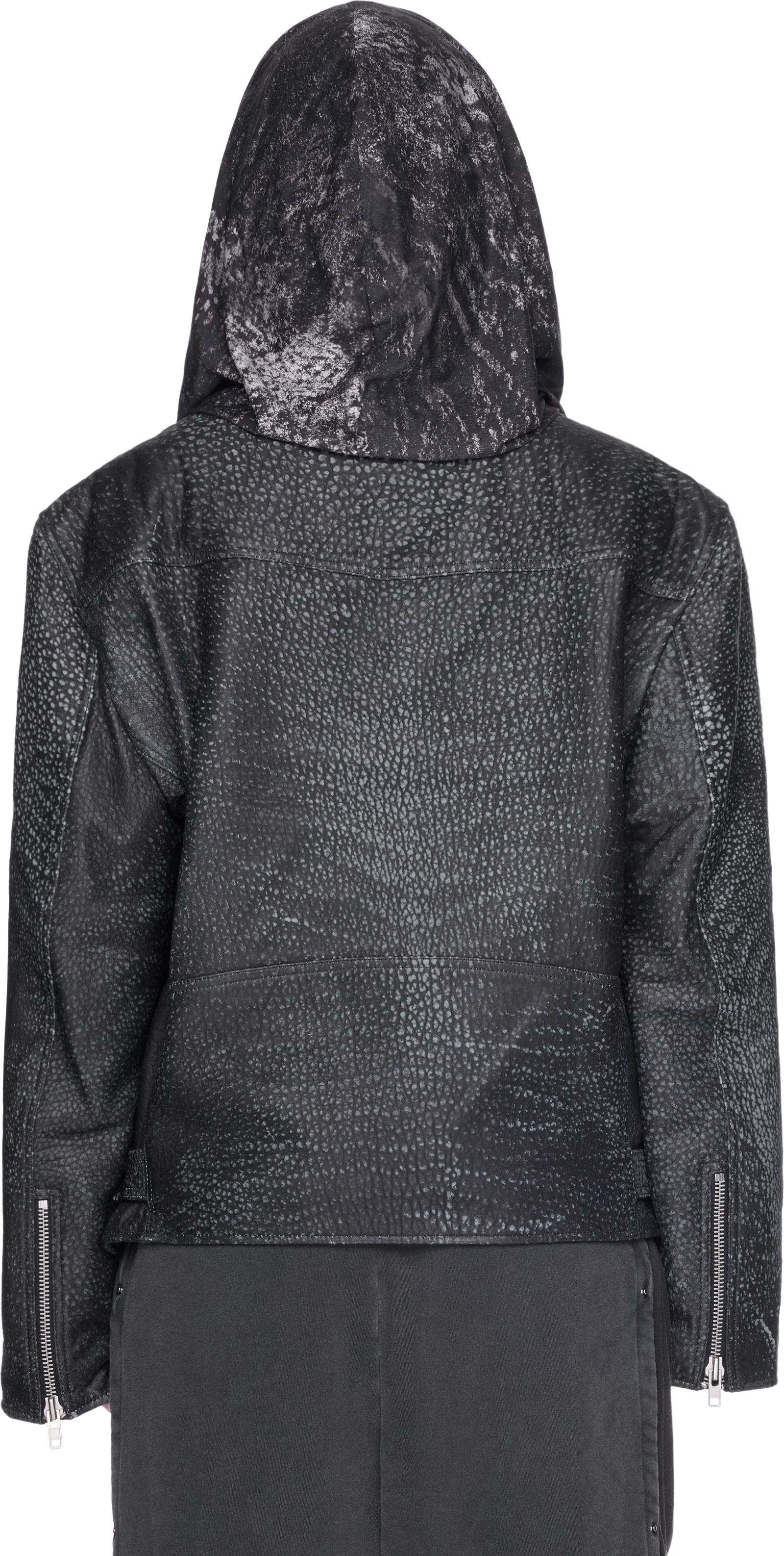 Y/Project Draped Hood Biker Jacket
