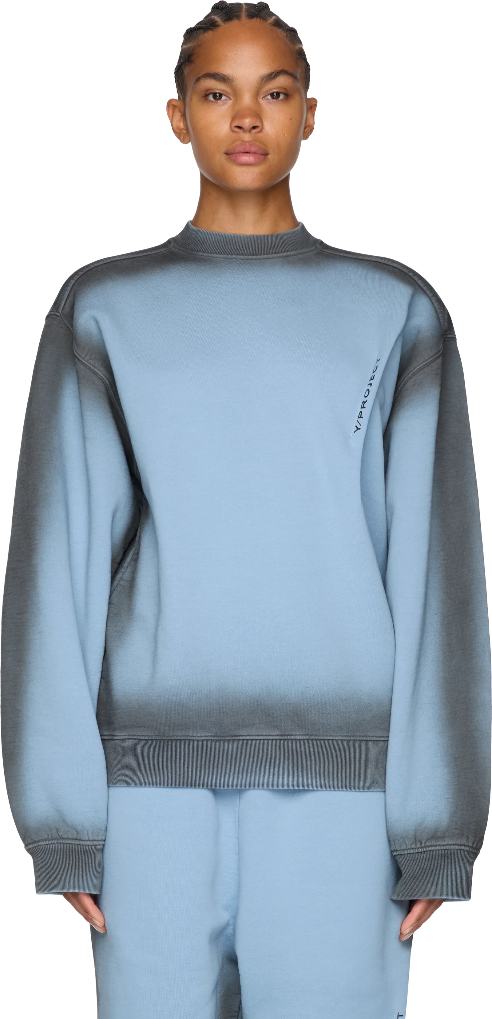 Y/Project Spray Printed Pinched Logo Sweatshirt