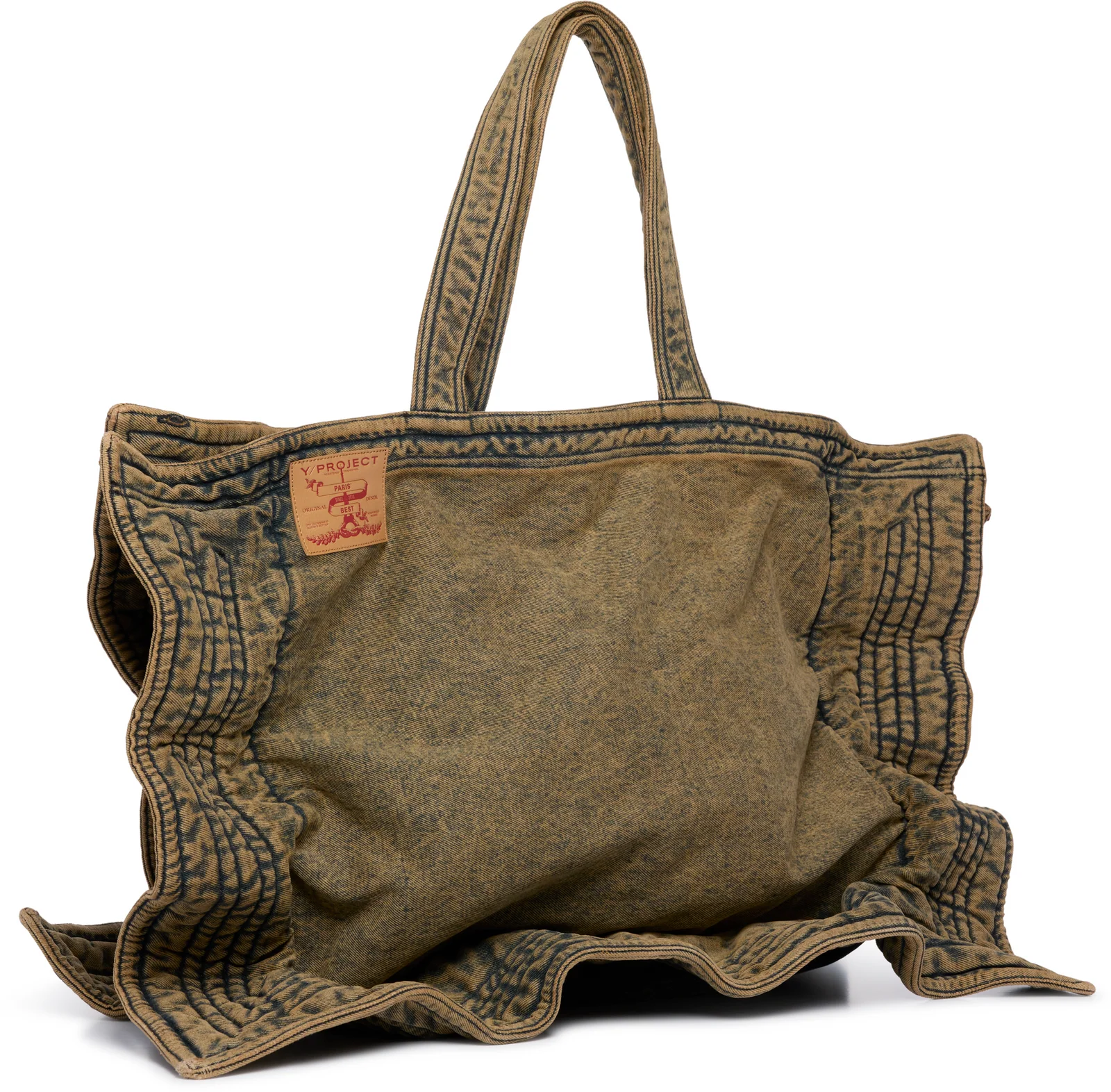 Y/Project Maxi Wire Cabas Denim Bag
