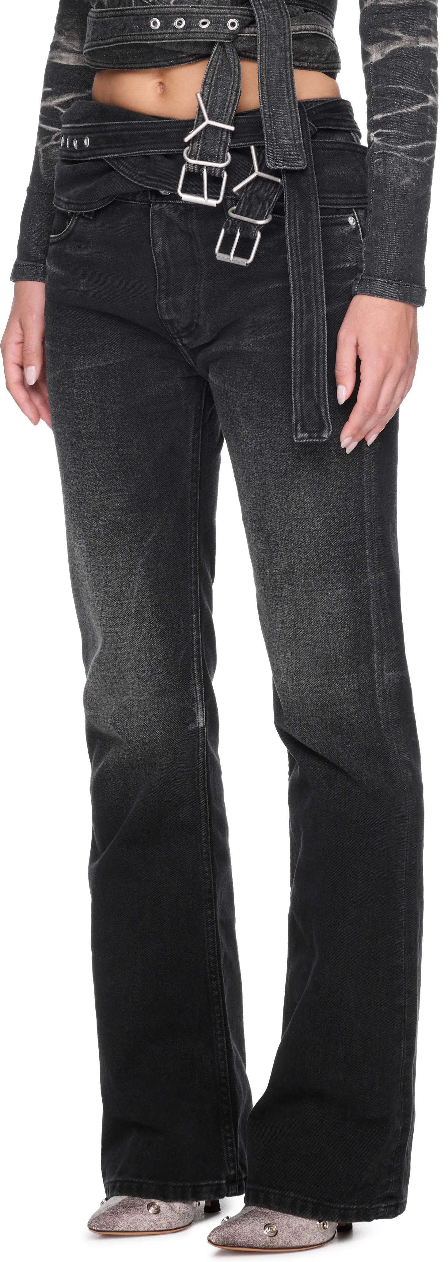 Y/Project Wrap Belt Jeans