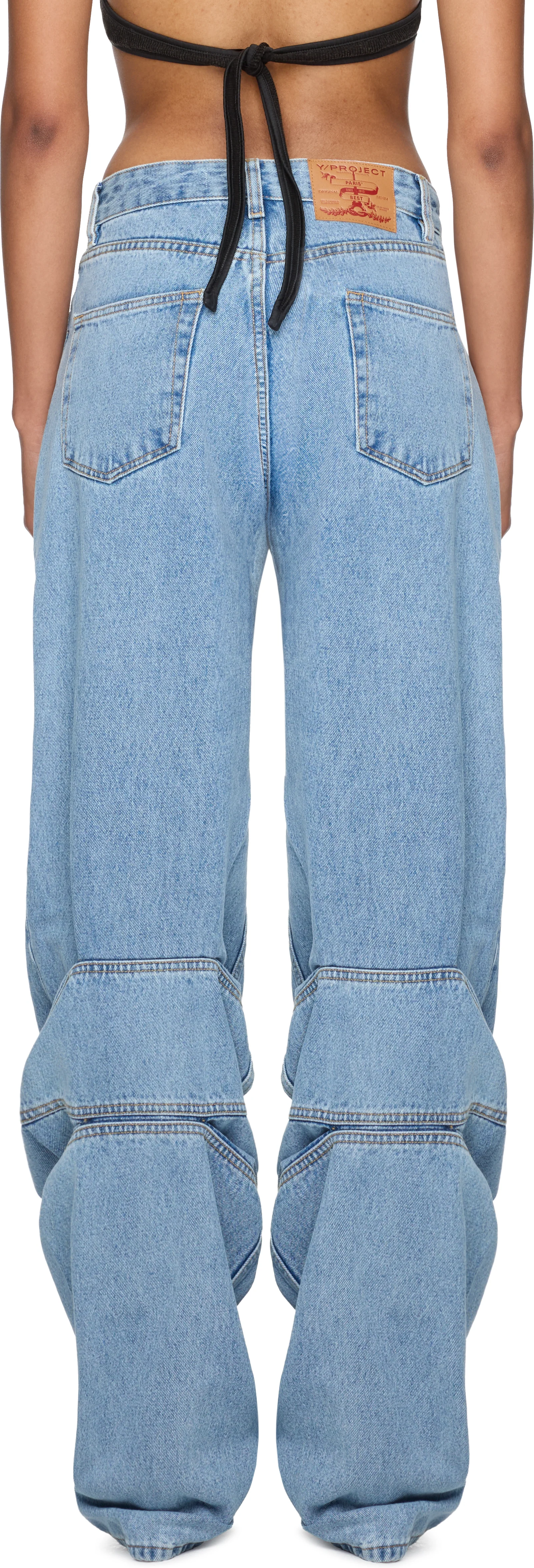 Y/Project Evergreen Draped Cuff Jeans