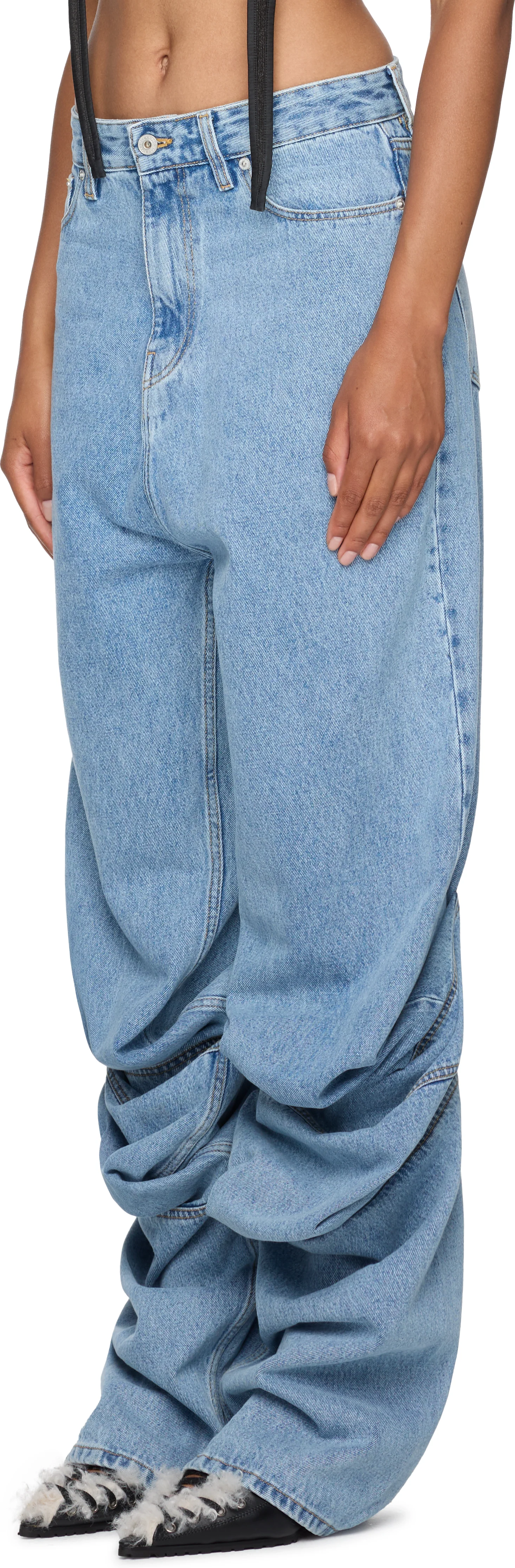 Y/Project Evergreen Draped Cuff Jeans