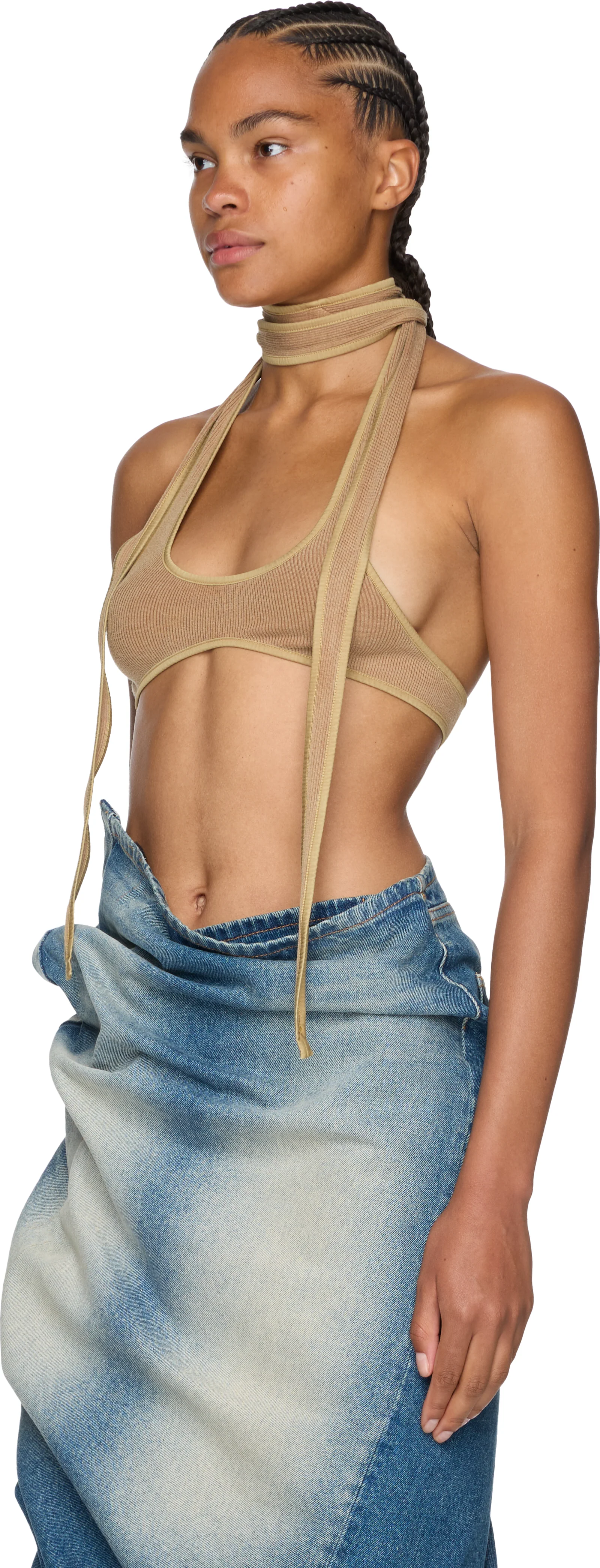 Y/Project Multi Scarf Bralette Top