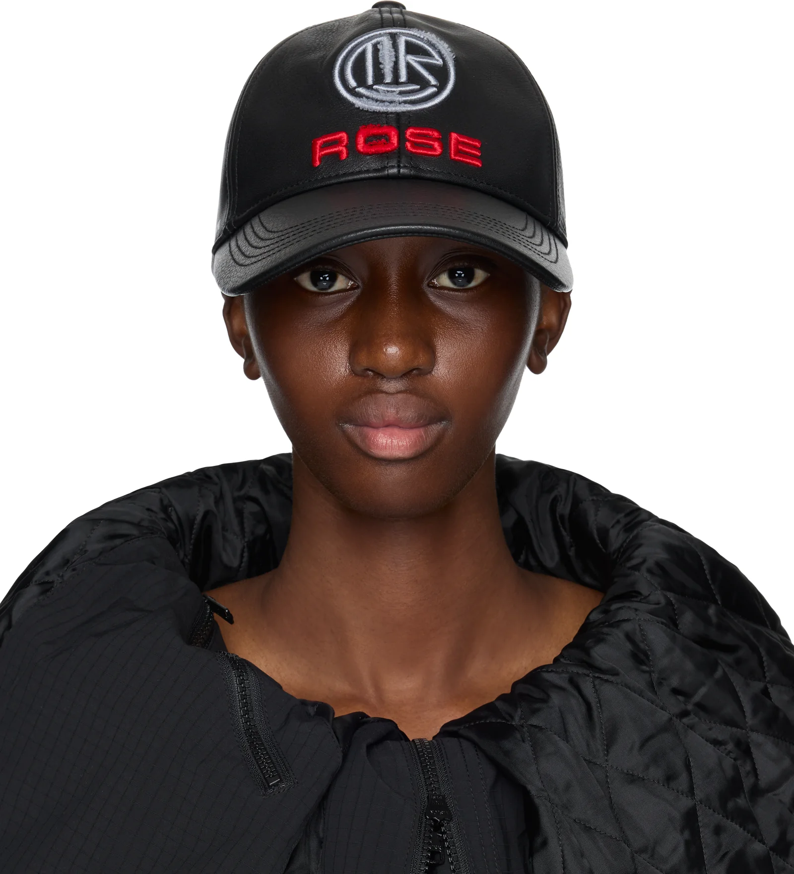Martine Rose Leather Baseball Cap