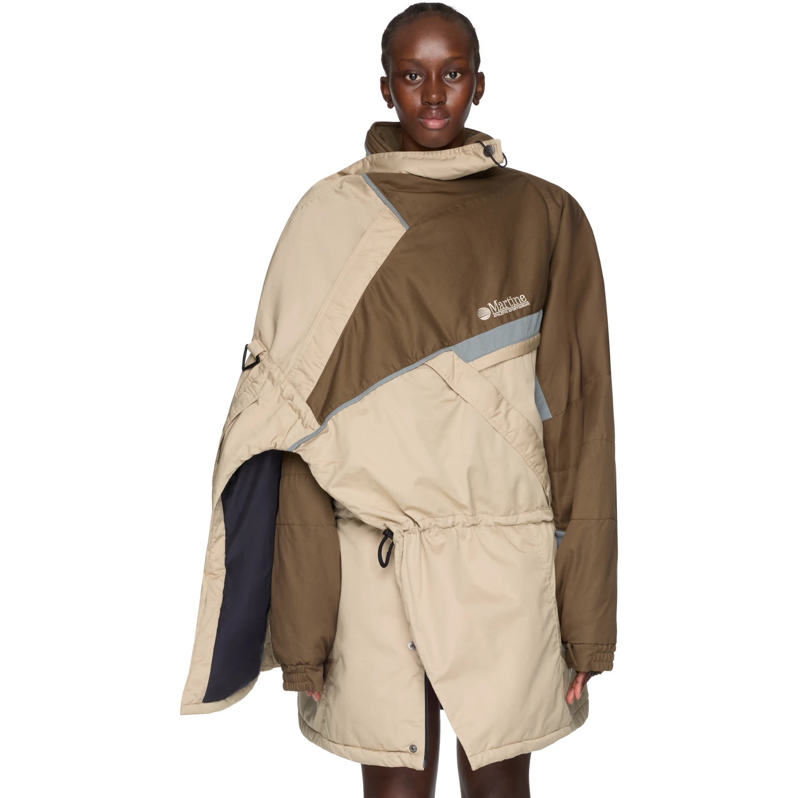 Martine Rose Blanket Anorak Jacket in Beige