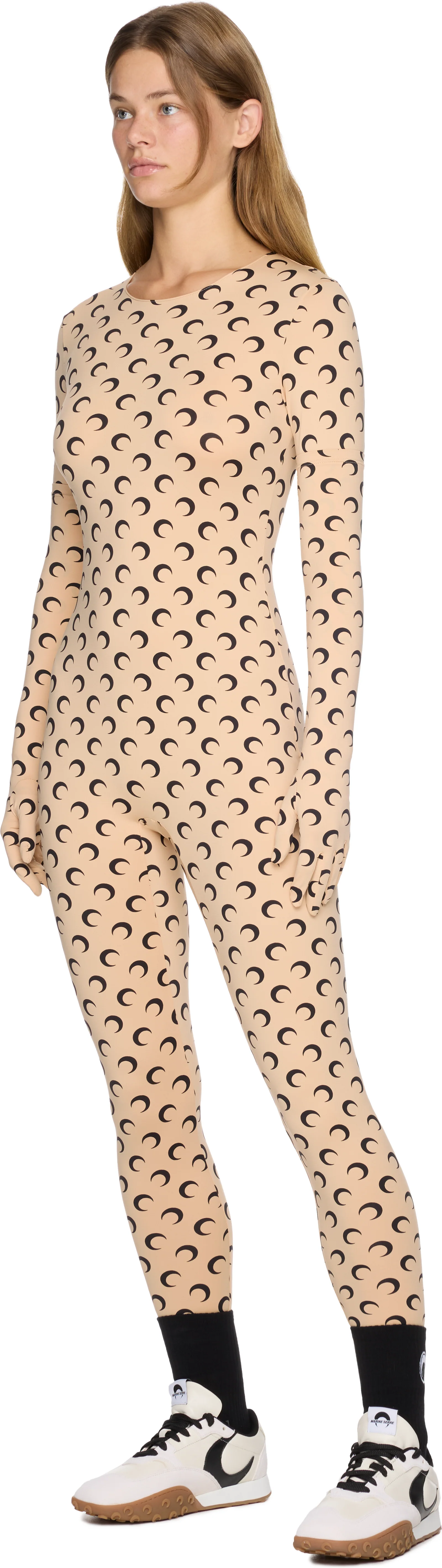 Marine Serre Regenerated All Over Moon Gloves