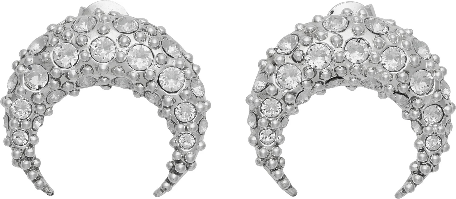 Marine Serre Swarovski Crystal Moon Studs