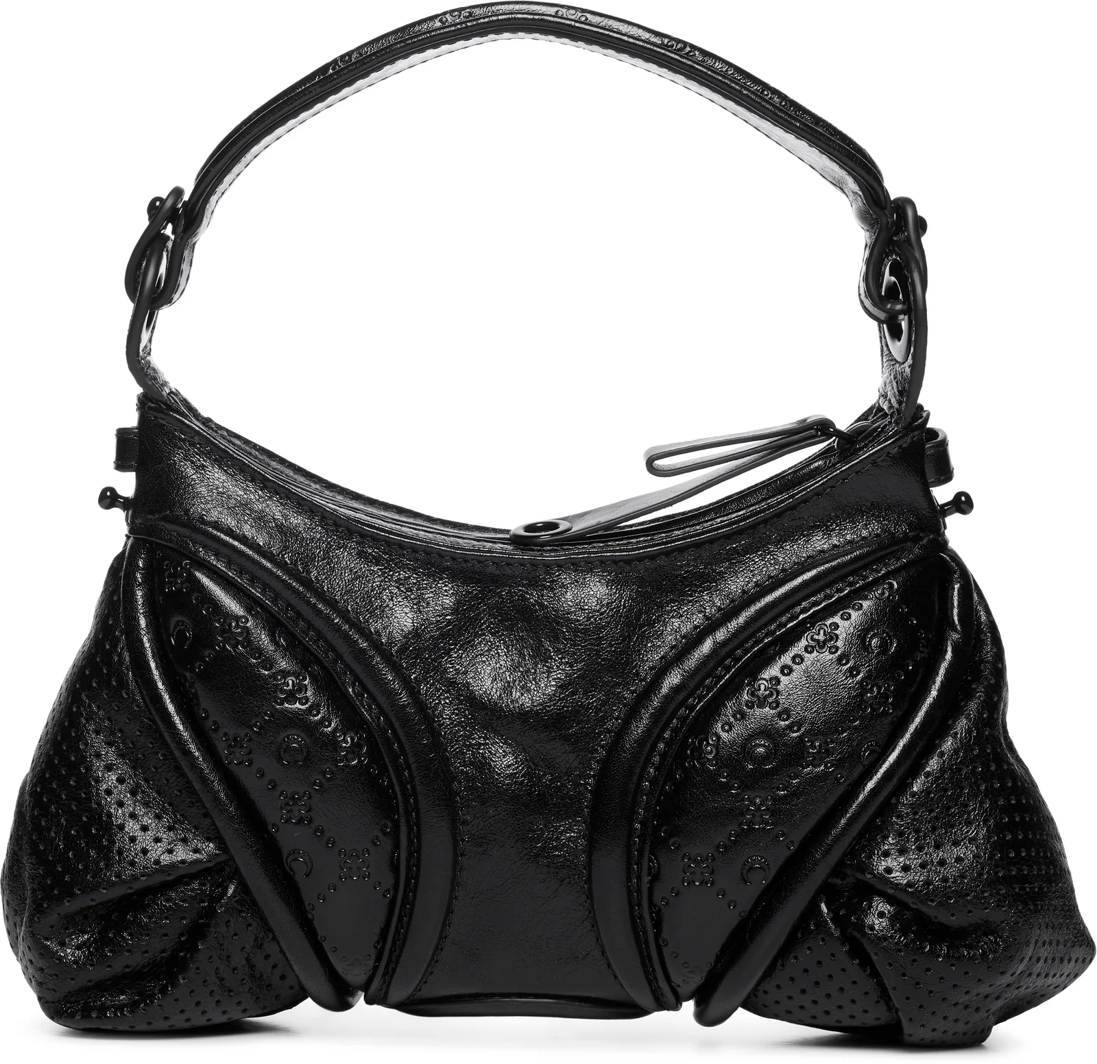 Marine Serre Embossed Leather Futura Mini Bag