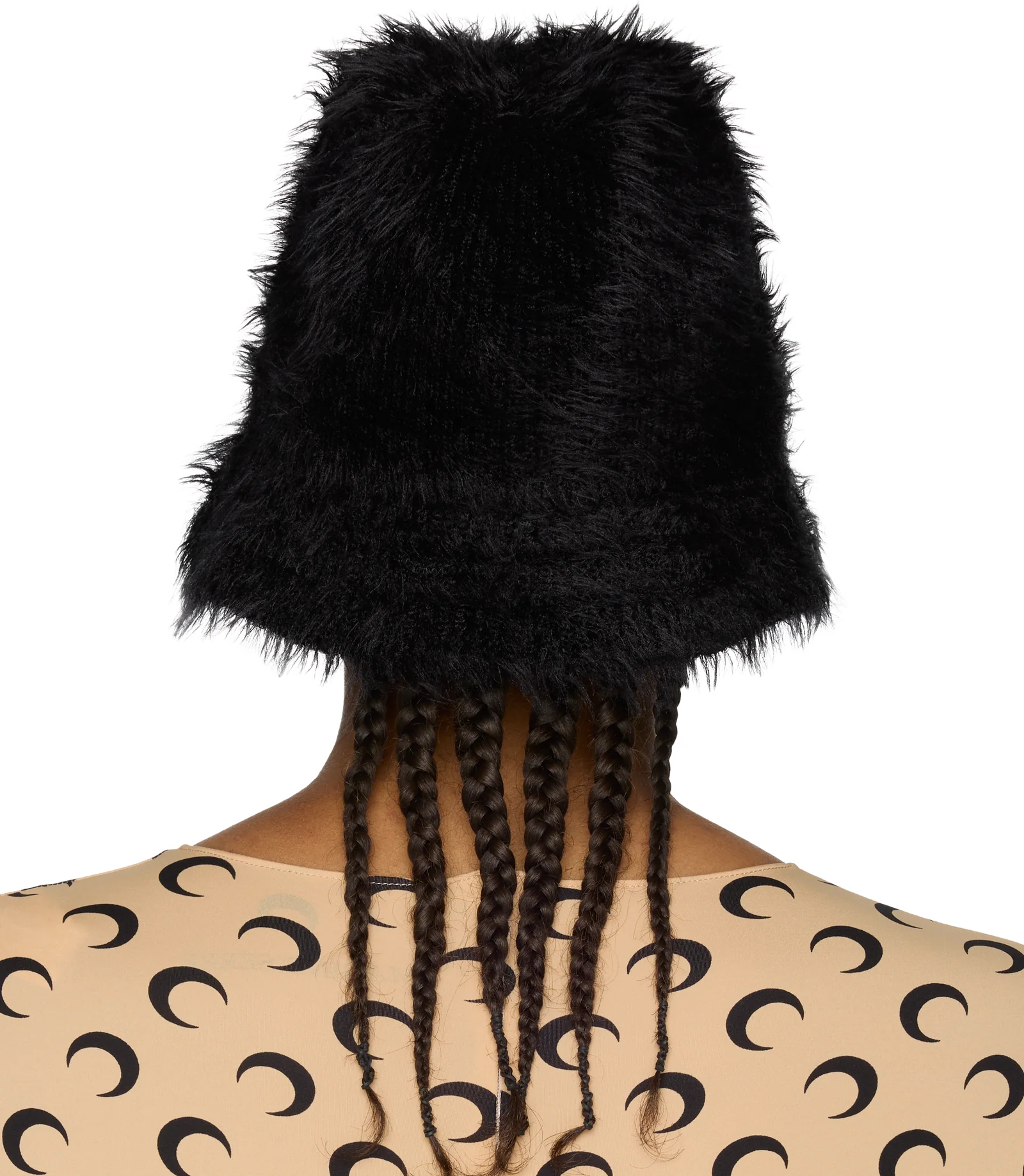 Marine Serre Wild Puffy Knit Bucket Hat