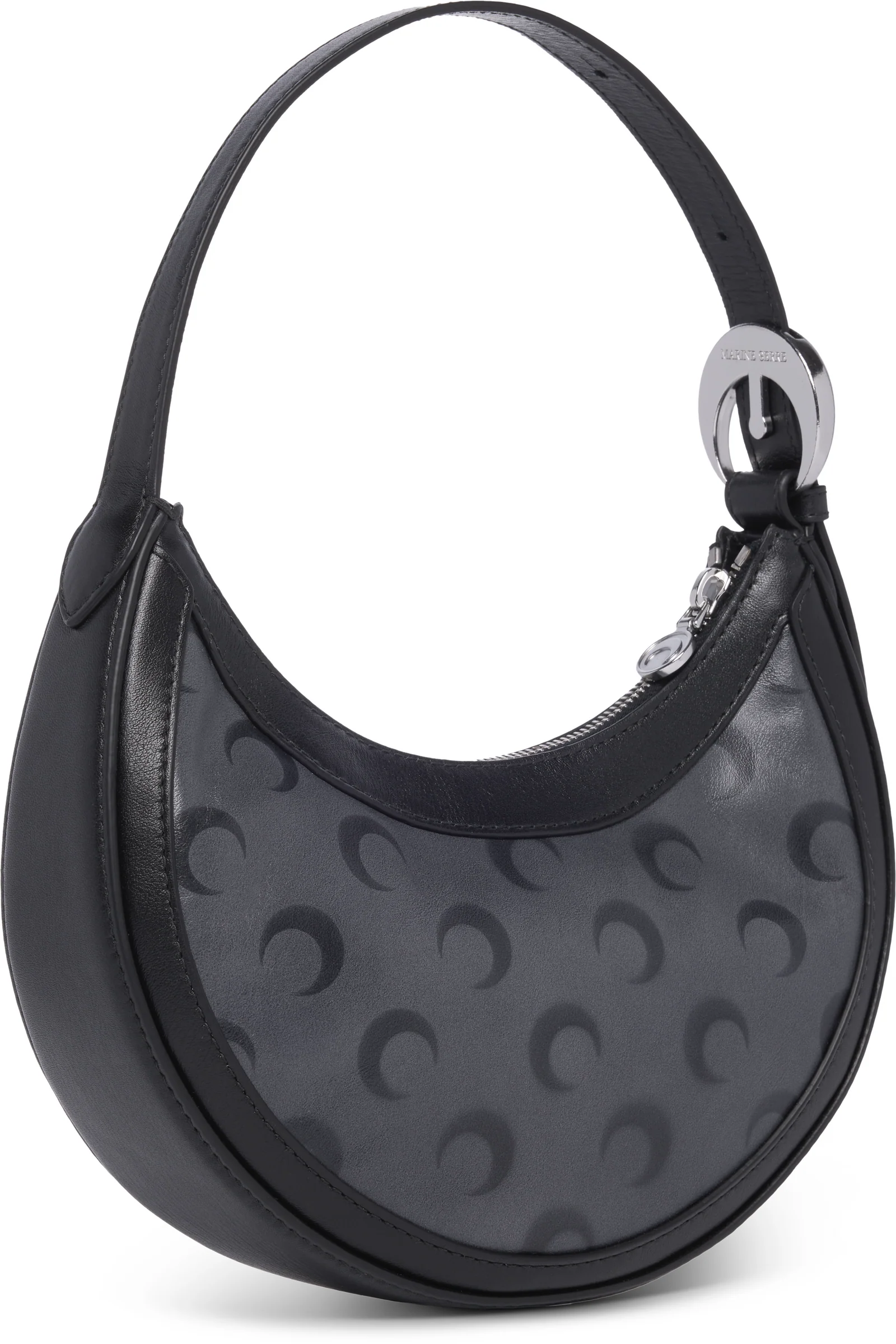 Marine Serre AOM Airbrushed Leather Eclips Mini Bag