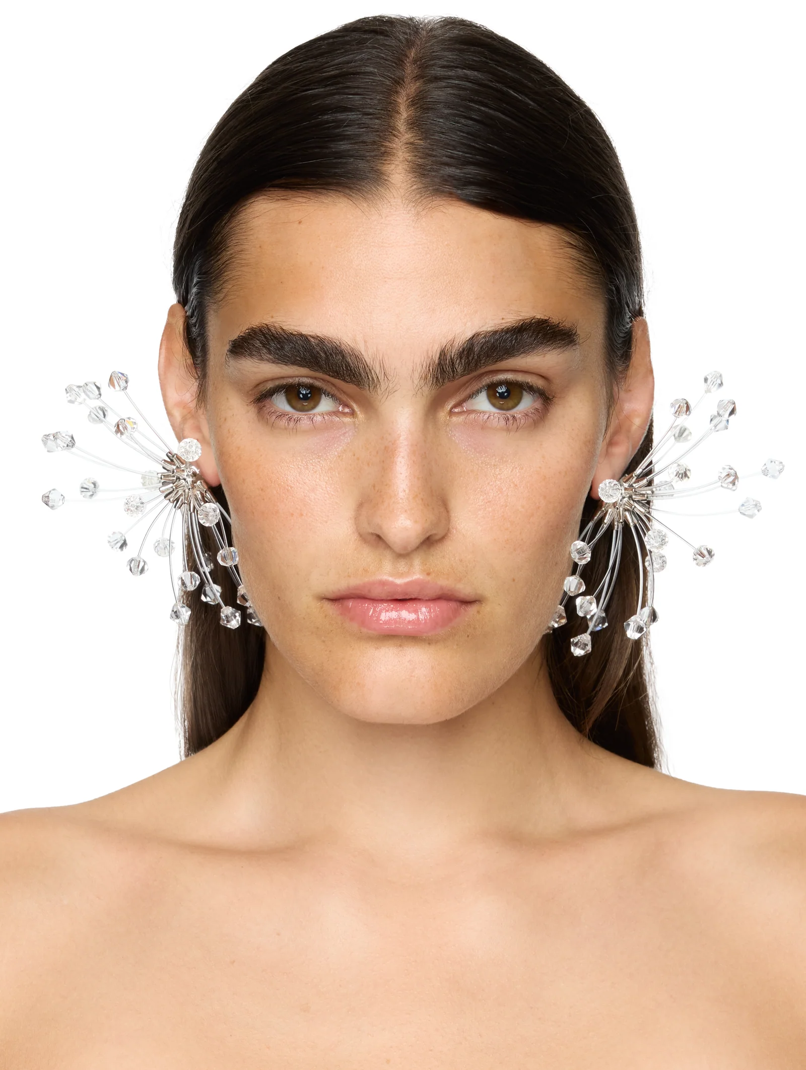 Hugo Kreit Crystal Ball Earrings