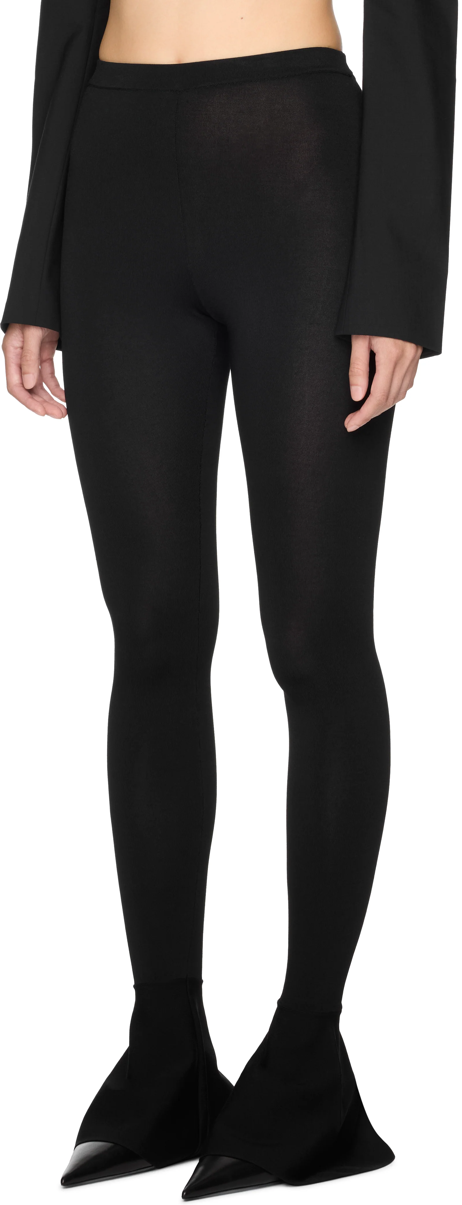 Nensi Dojaka Fitted Flared Cuff Legging Pants