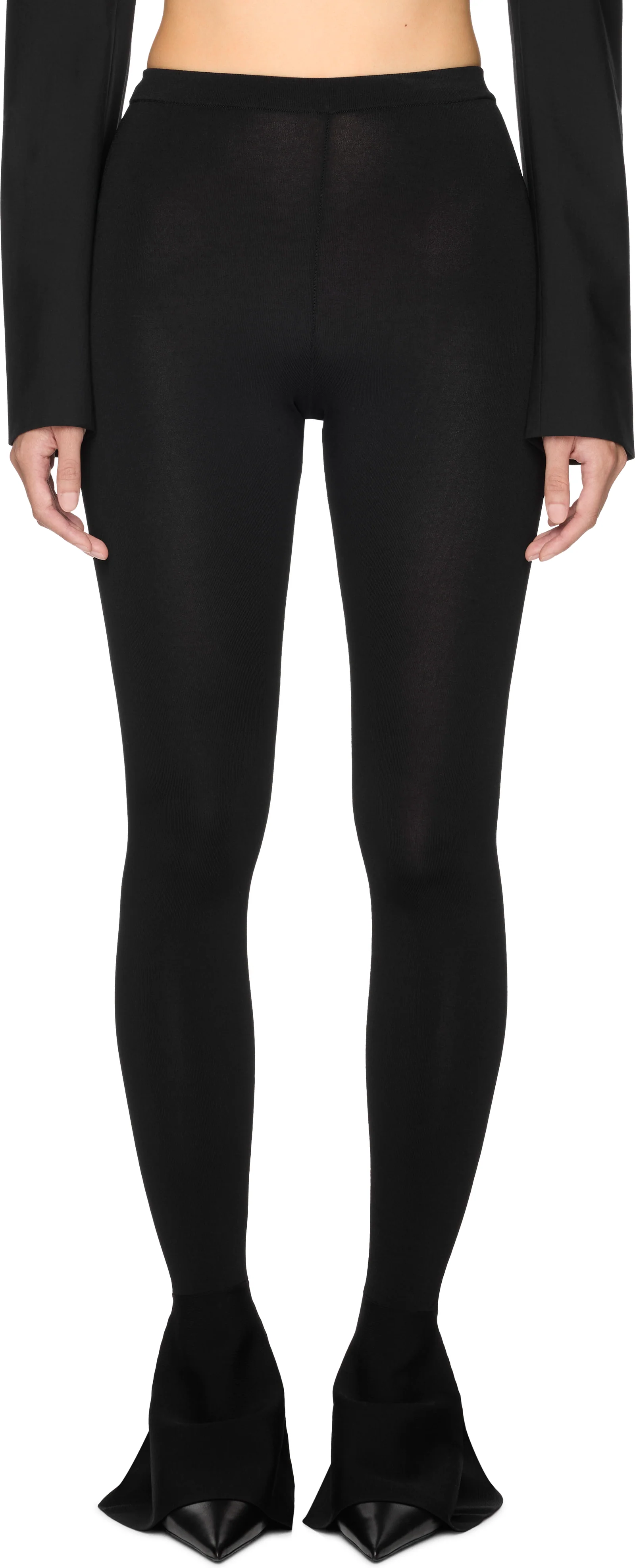 Nensi Dojaka Fitted Flared Cuff Legging Pants