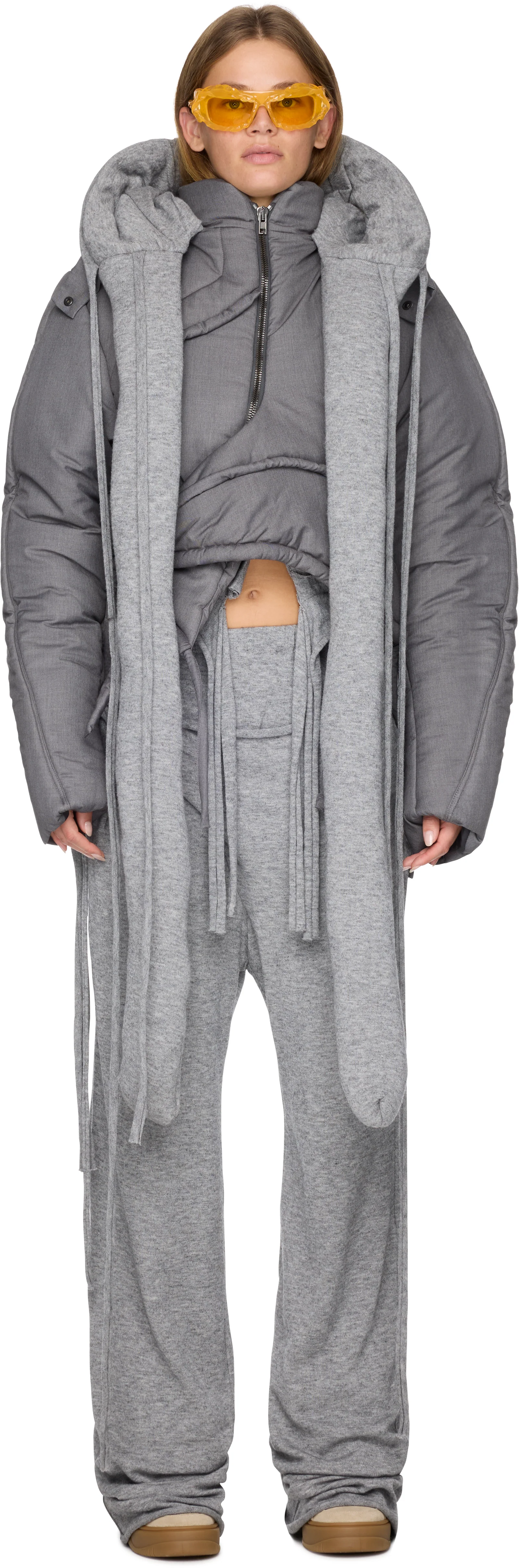 Ottolinger Deconstructed Cropped Puffer Jacket