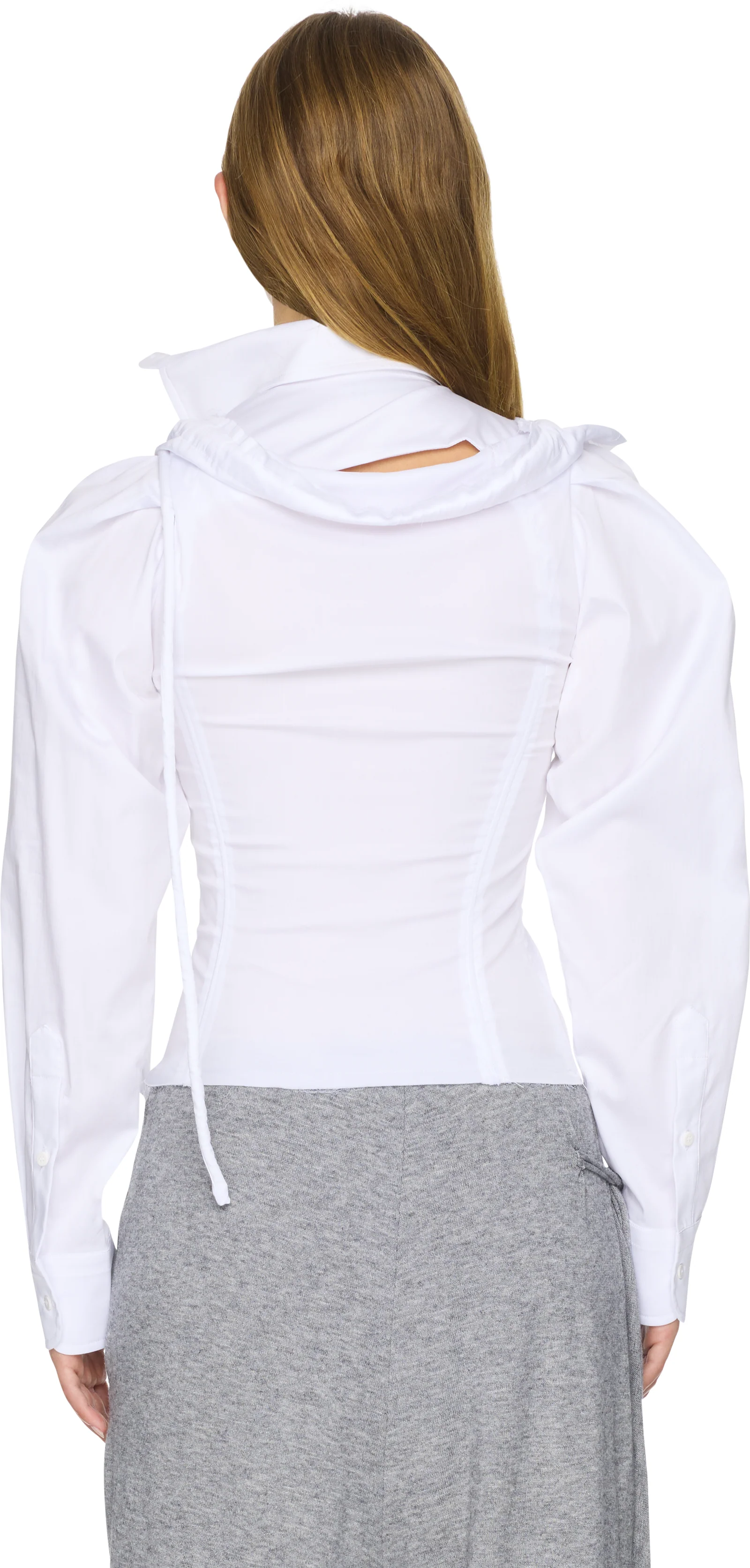 Ottolinger Deconstructed Lavallière Blouse Top