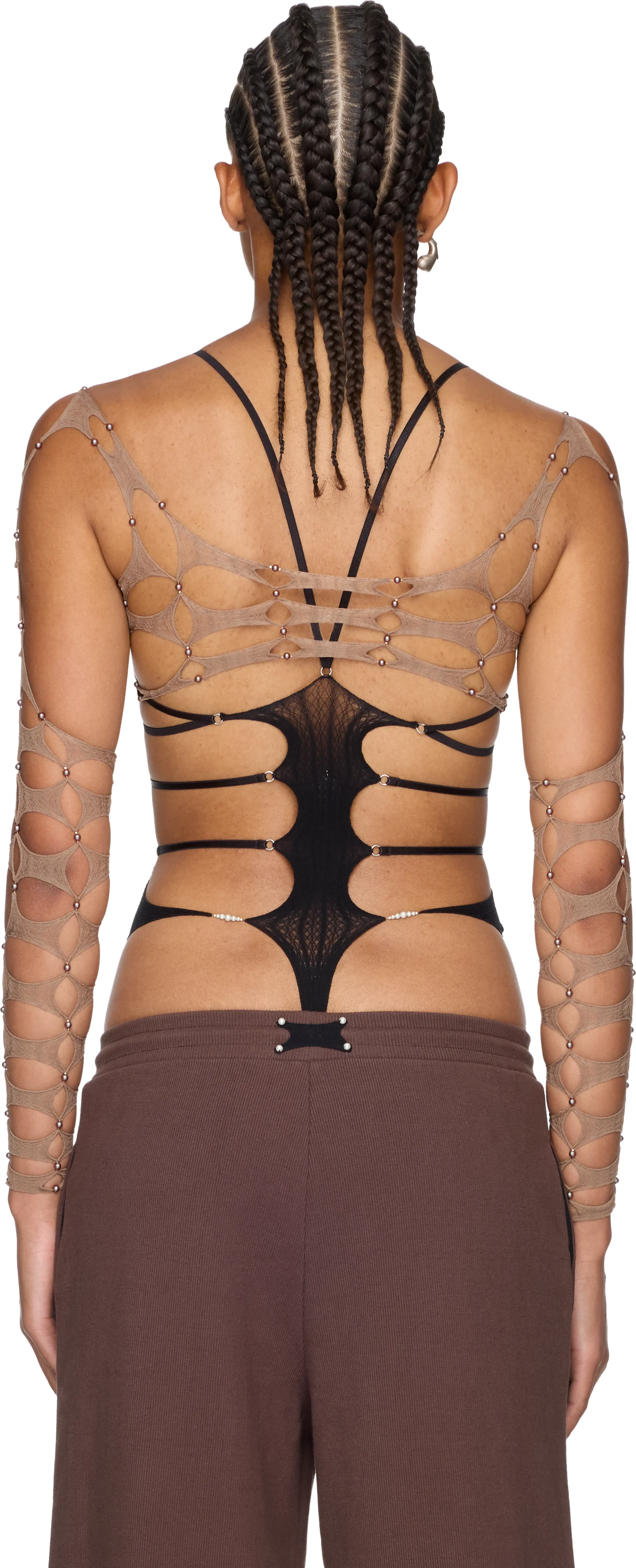 Rui Argyle Long Sleeve Crop Top