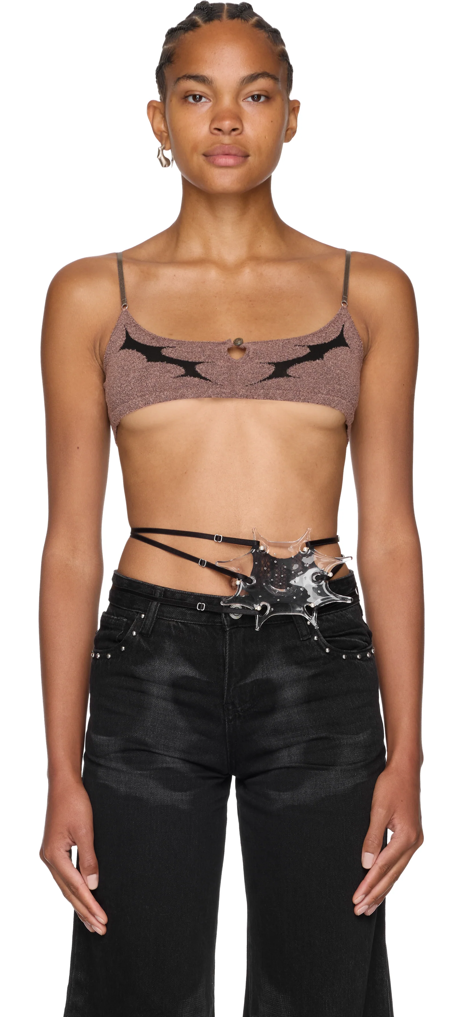 Rui Thorn Intarsia Crop Top