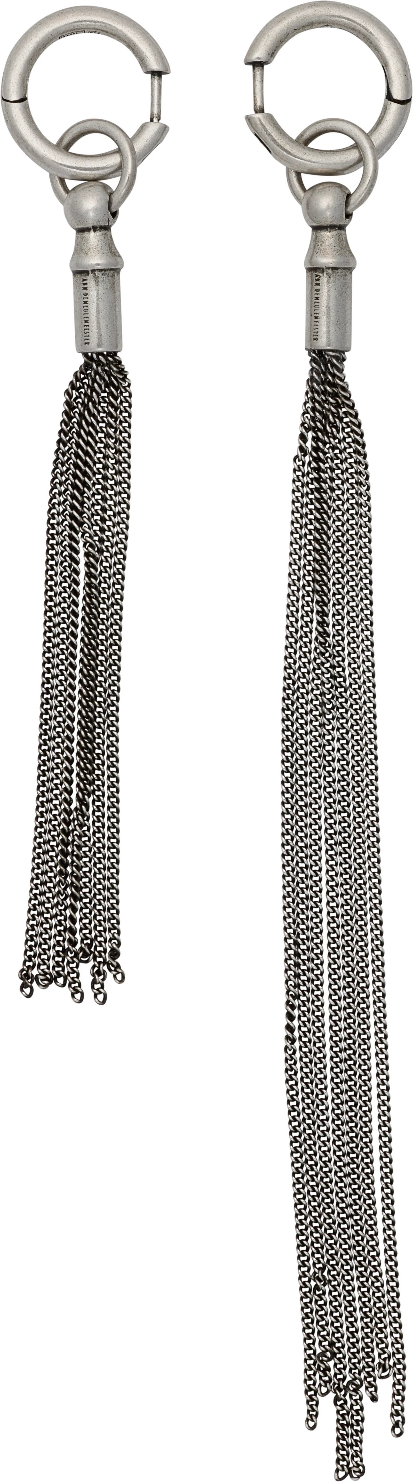 Ann Demeulemeester Rauna Chain Tassel Earrings