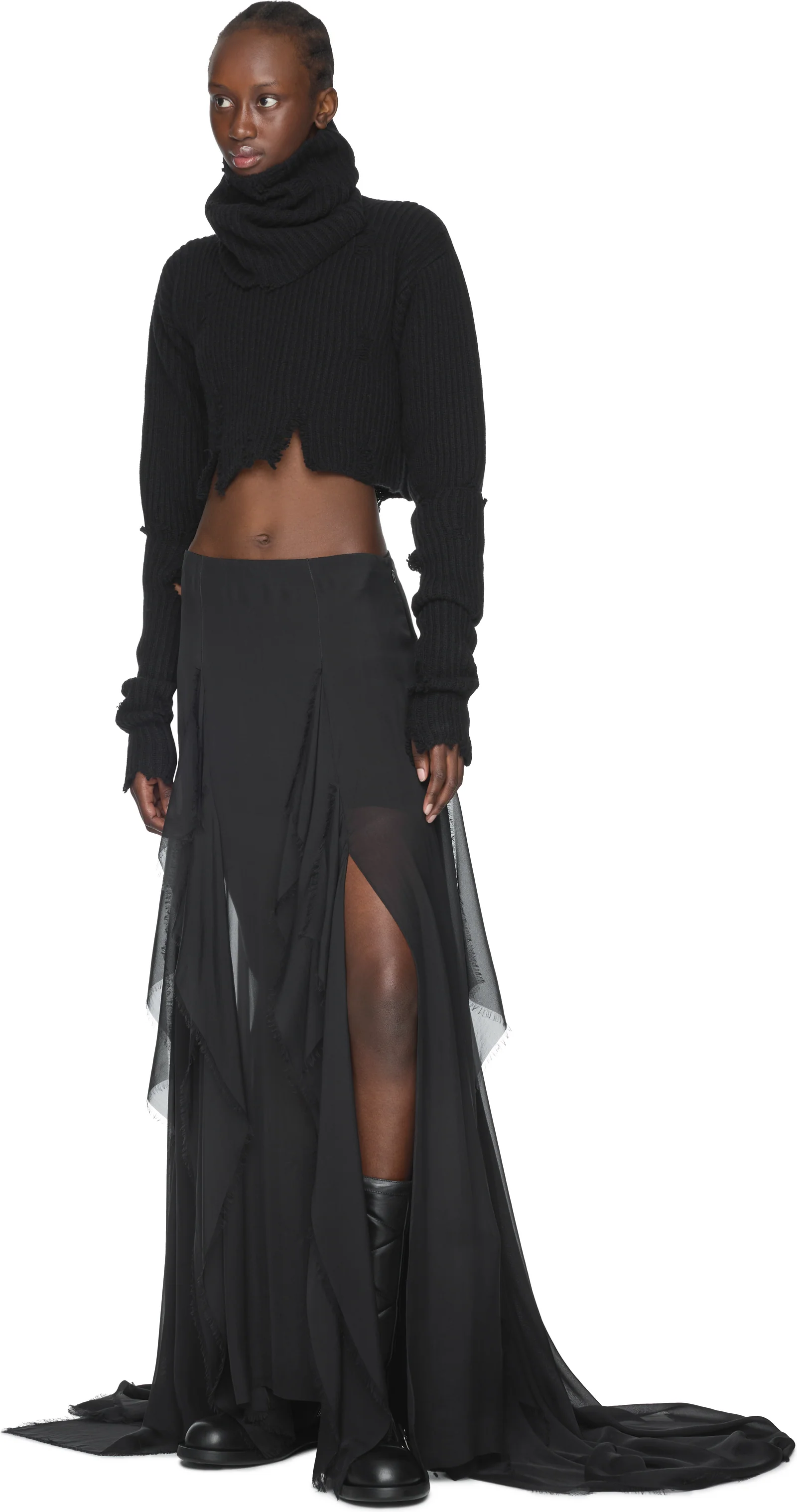 Ann Demeulemeester Saga X-Long Skirt