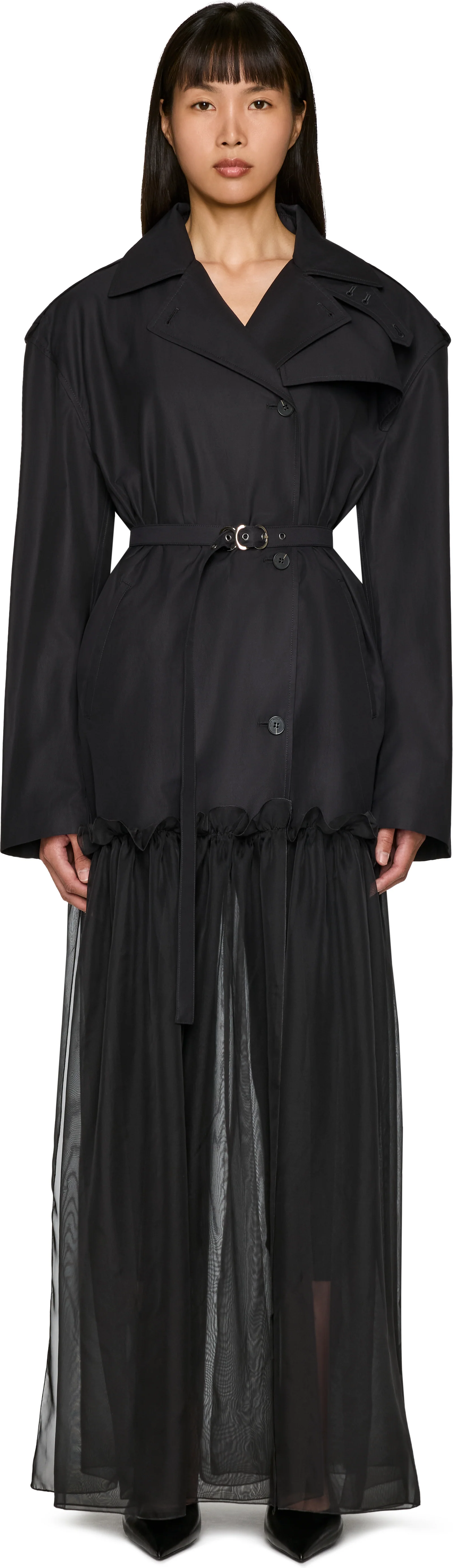Nensi Dojaka Mia Hybrid Trench Coat