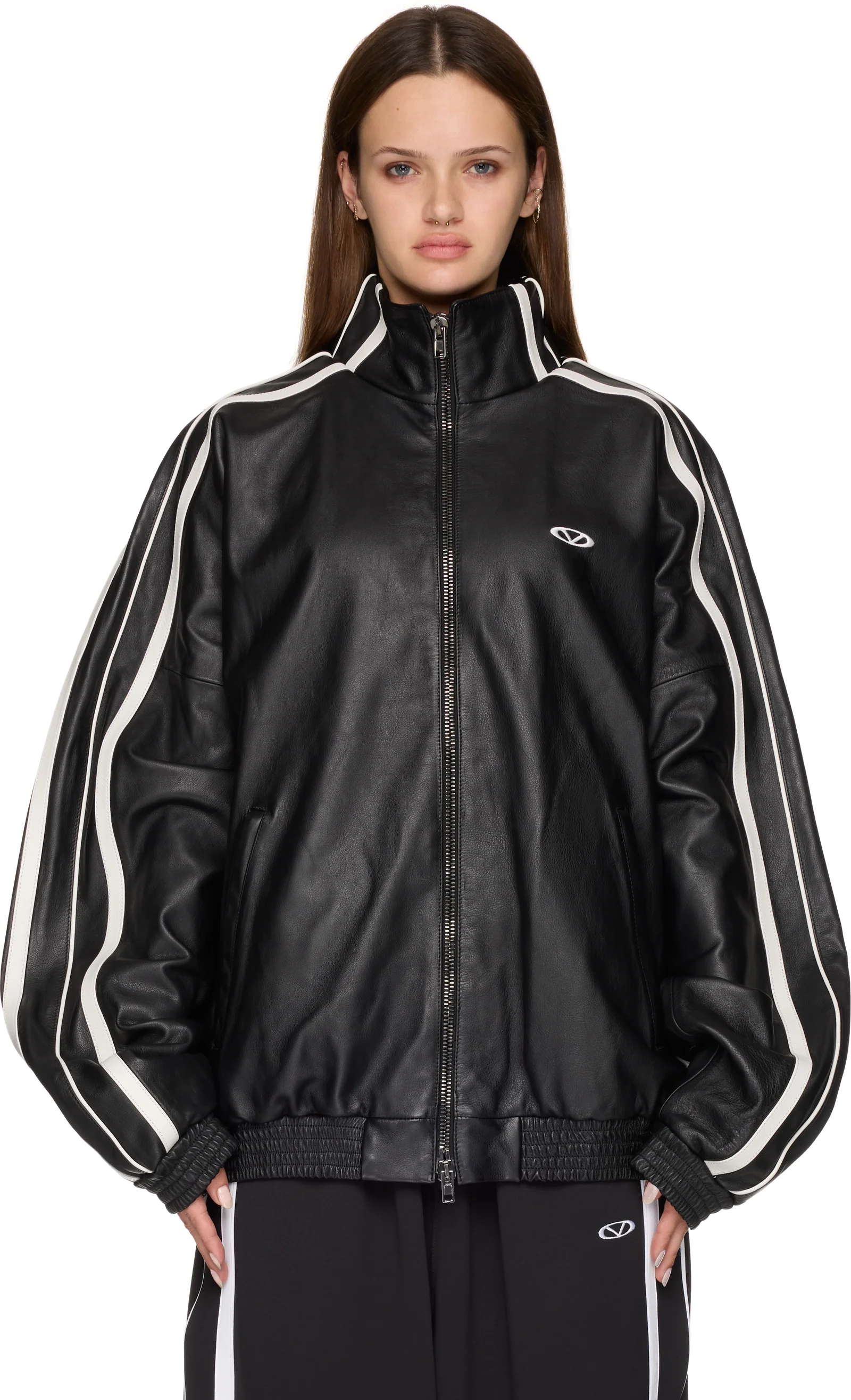 VETEMENTS Leather Gym Jacket