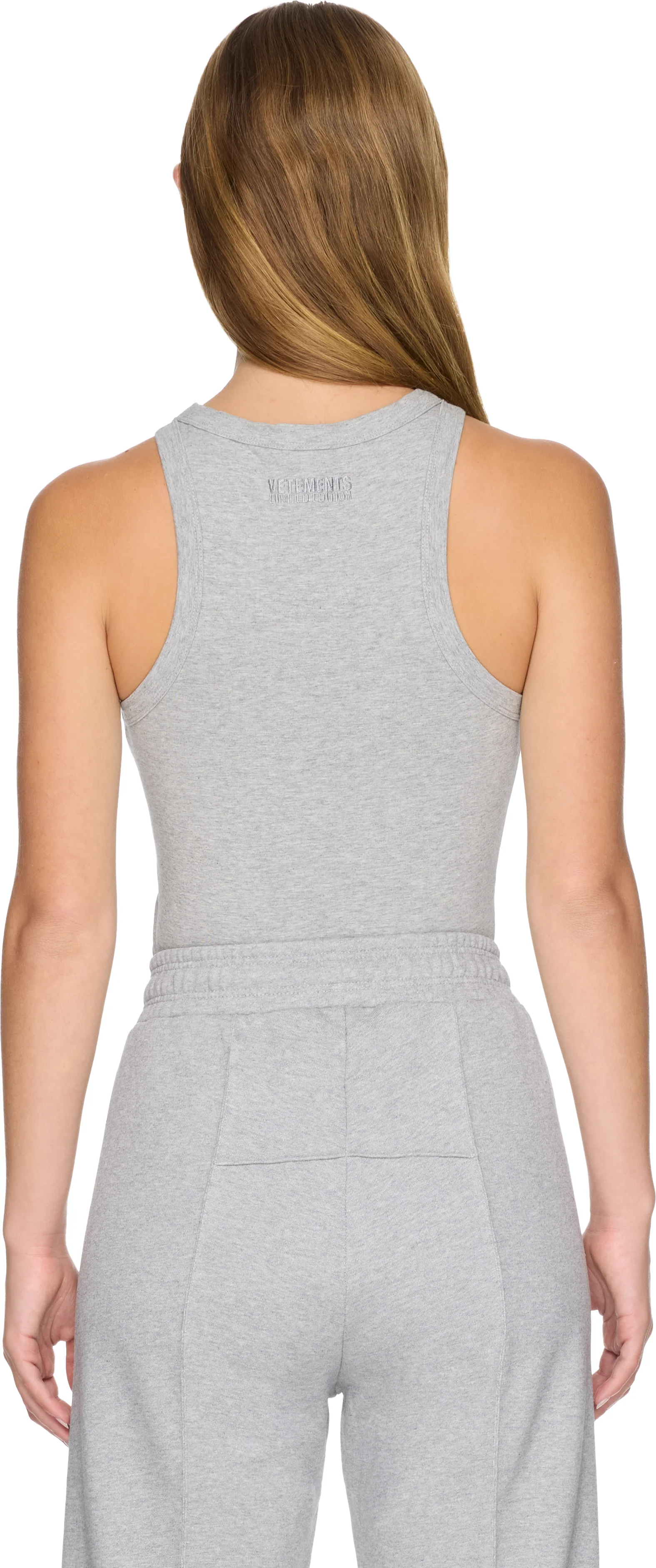 VETEMENTS Embroidered Logo Tank Top