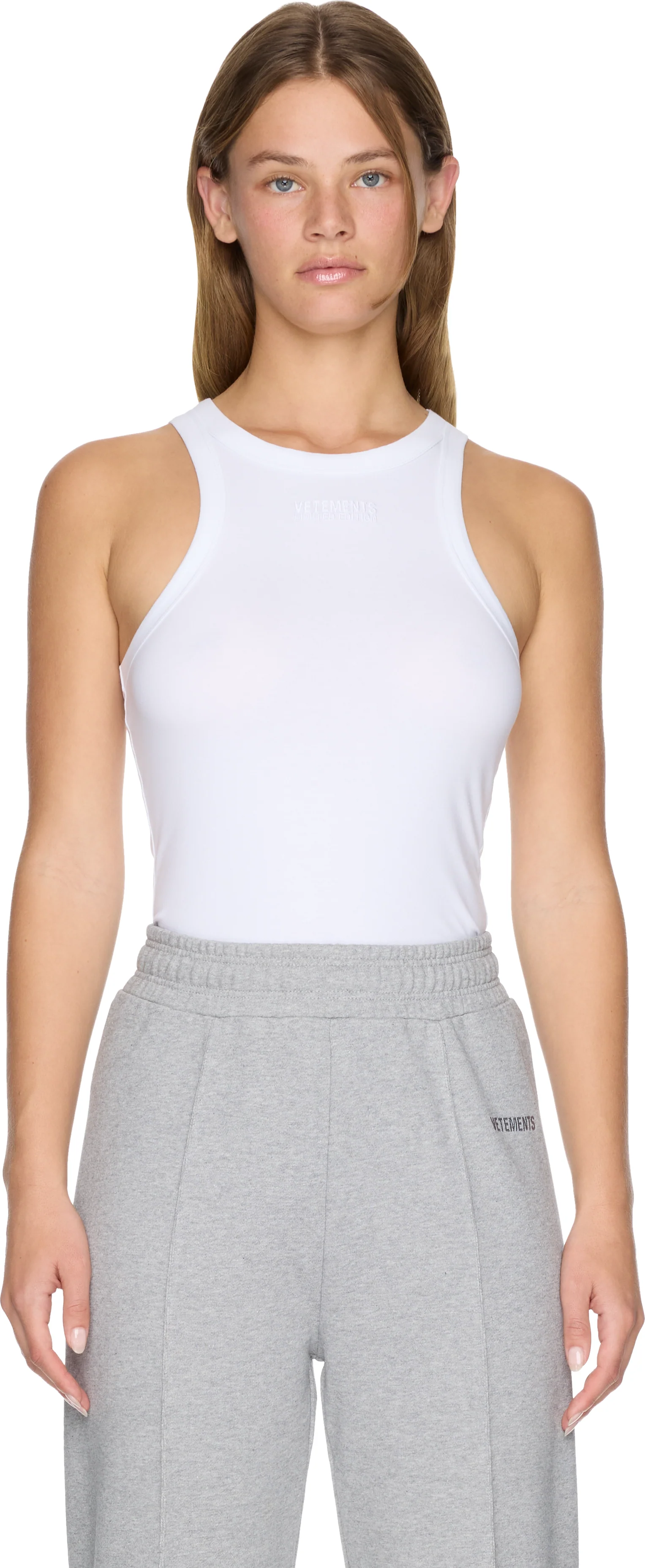 VETEMENTS Embroidered Logo Tank Top