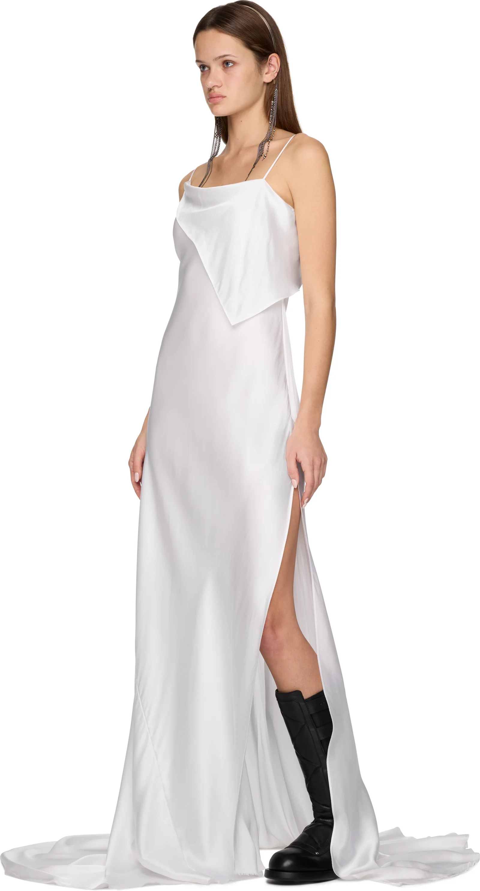 Ann Demeulemeester Aaricia Long Bias Slip Dress