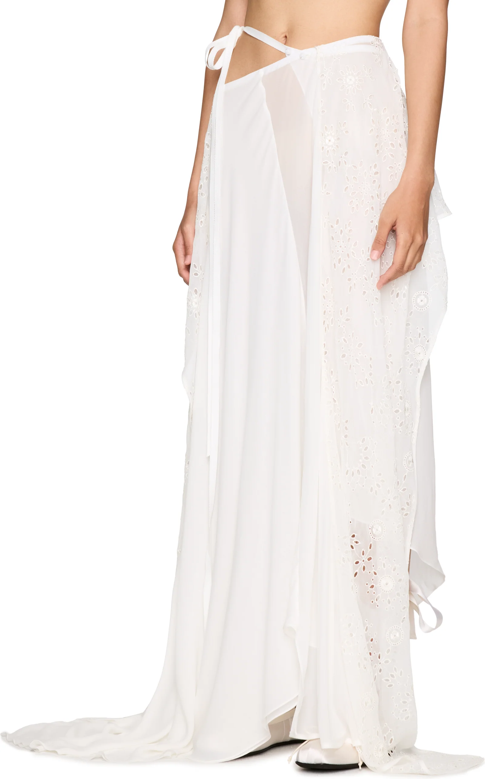 Ann Demeulemeester Sirka Deconstructed Asymmetric Long Skirt