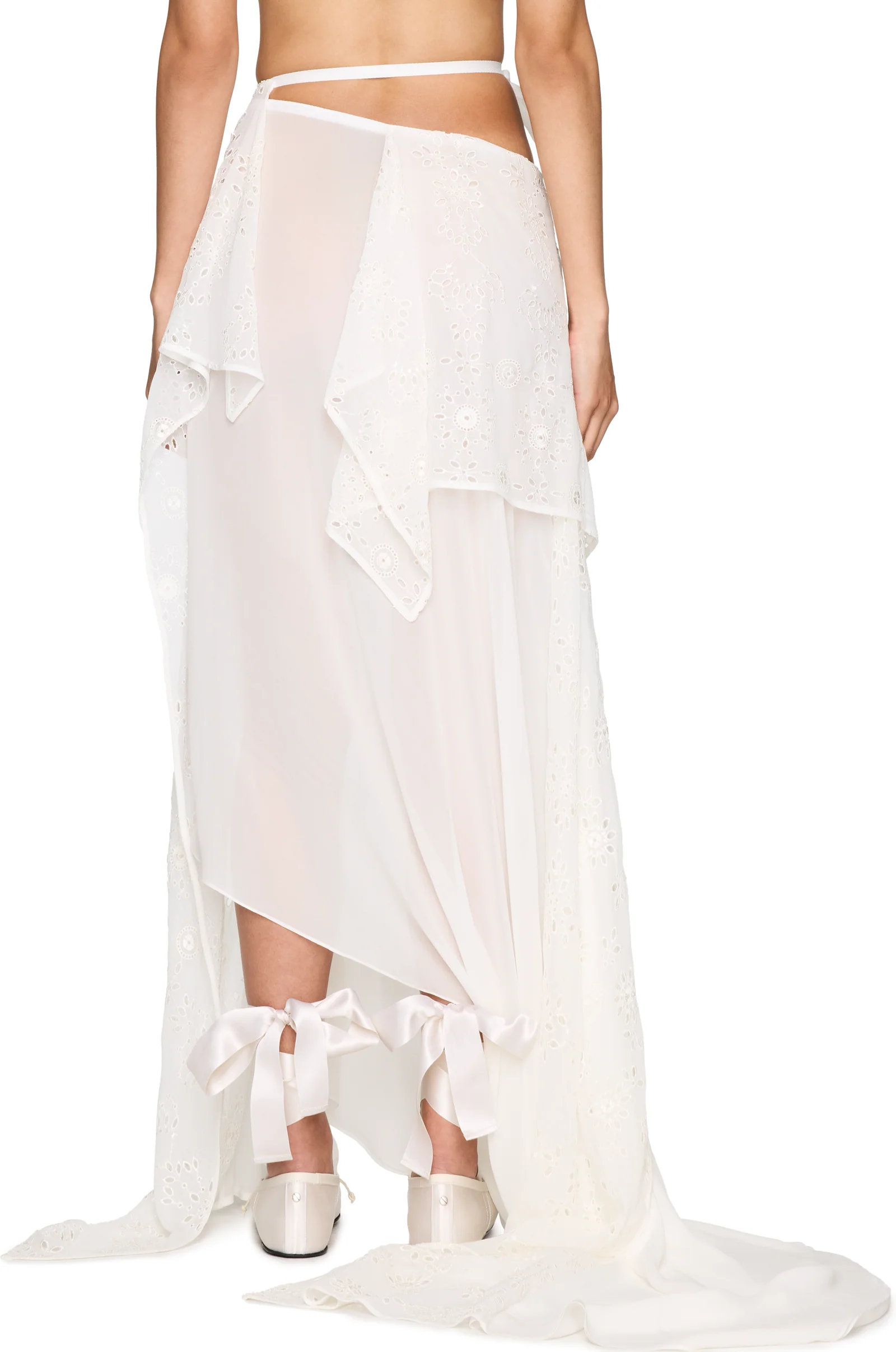 Ann Demeulemeester Sirka Deconstructed Asymmetric Long Skirt