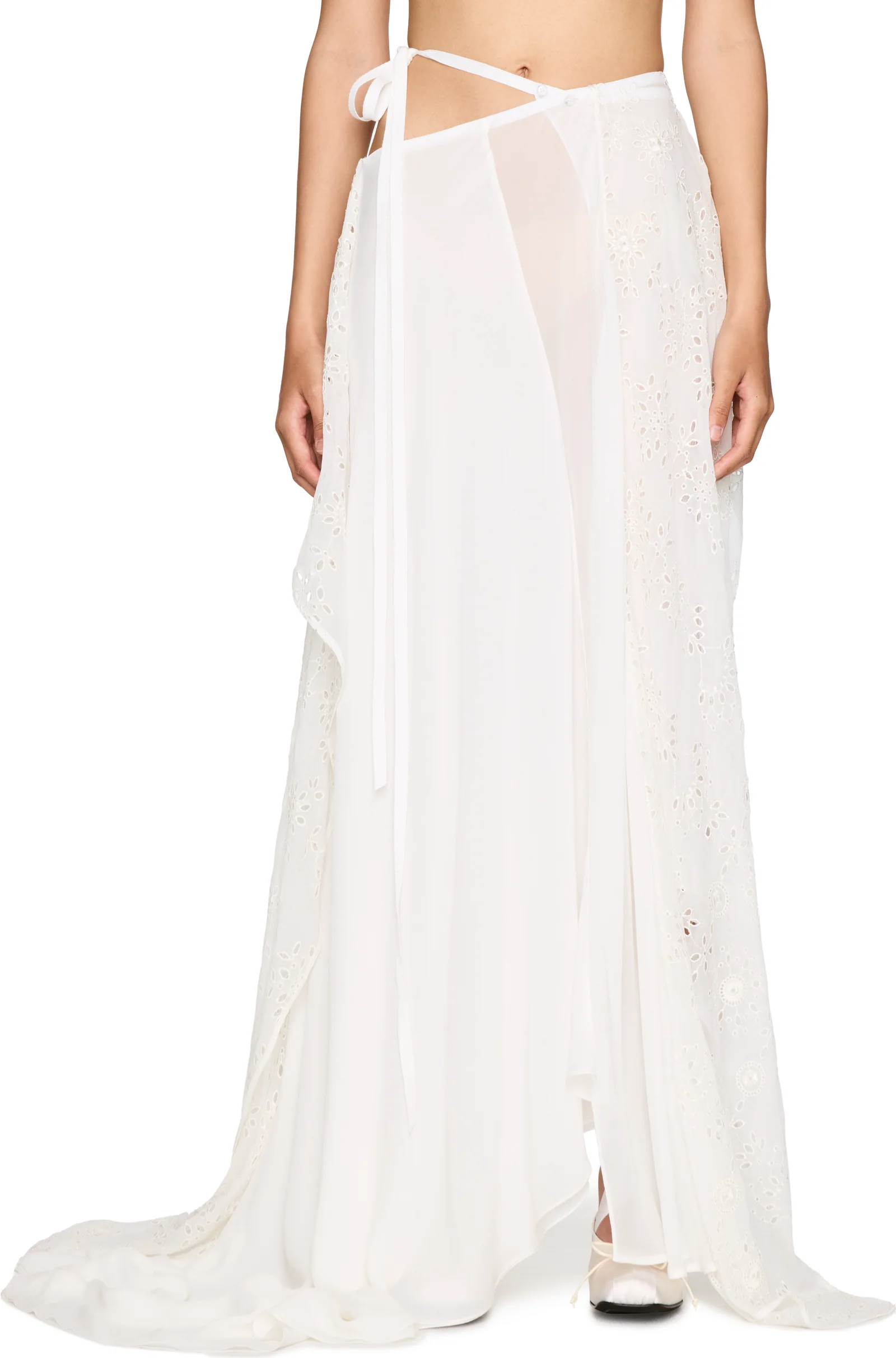Ann Demeulemeester Sirka Deconstructed Asymmetric Long Skirt