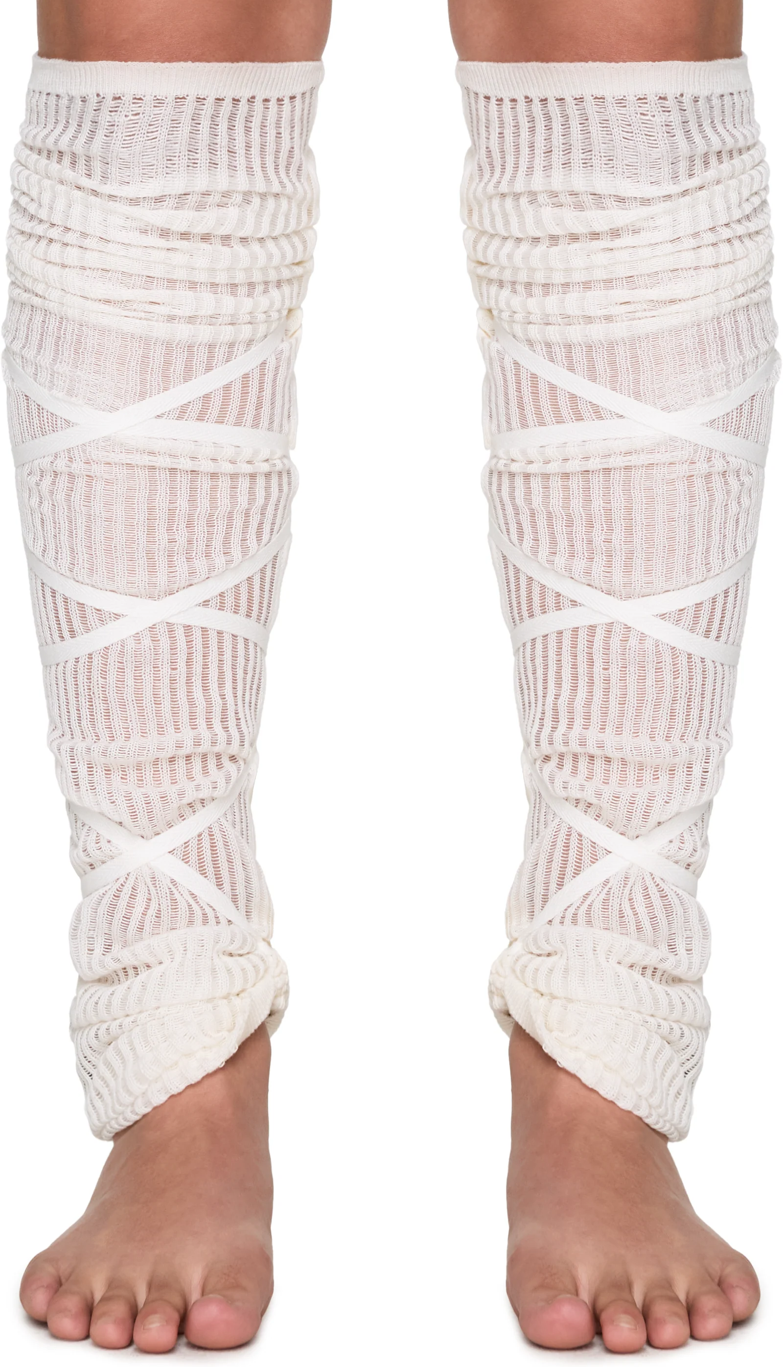 Ann Demeulemeester Adel Open Rib Leg Warmers