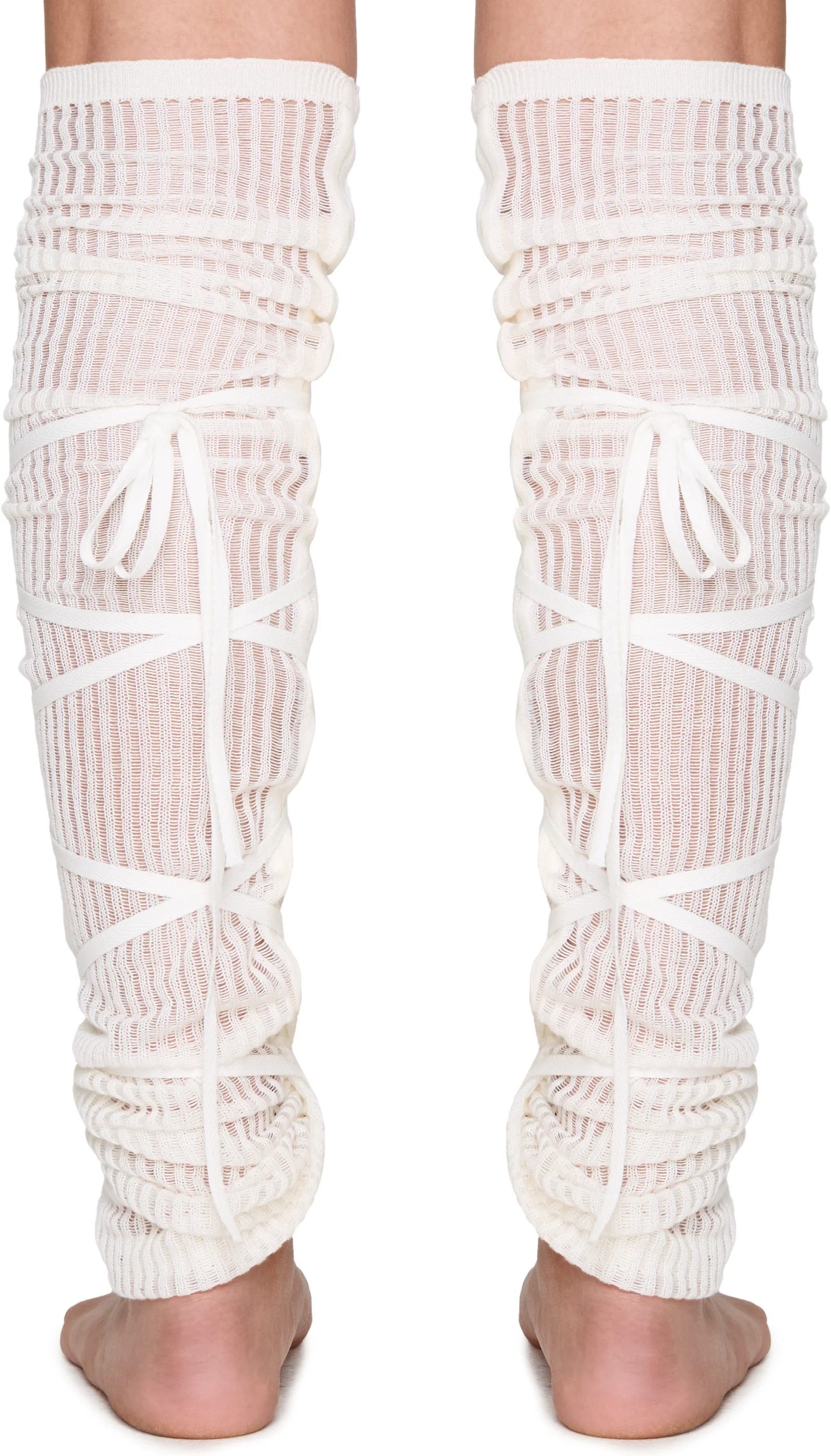 Ann Demeulemeester Adel Open Rib Leg Warmers