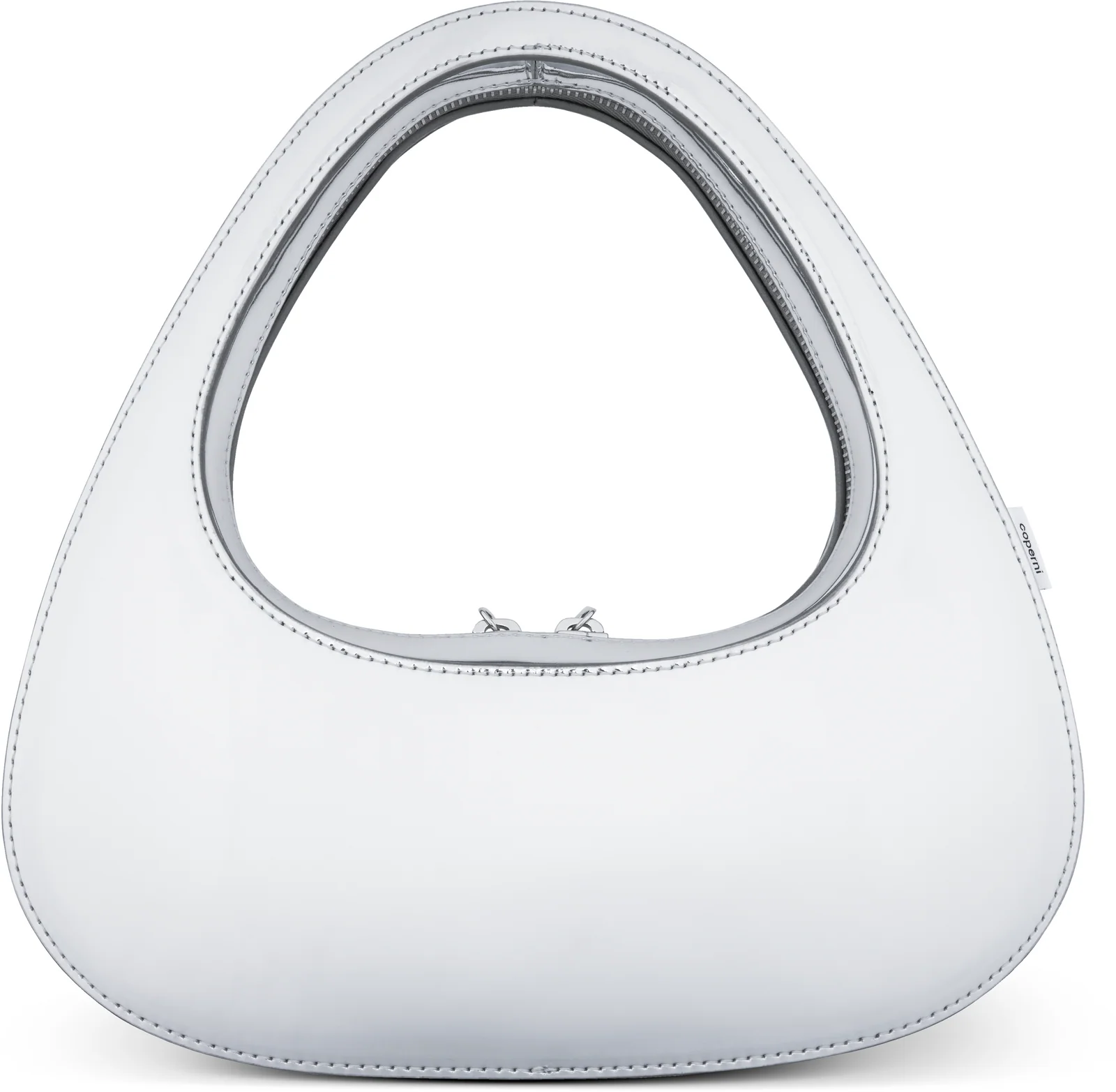 Coperni Mirrored Baguette Swipe Bag