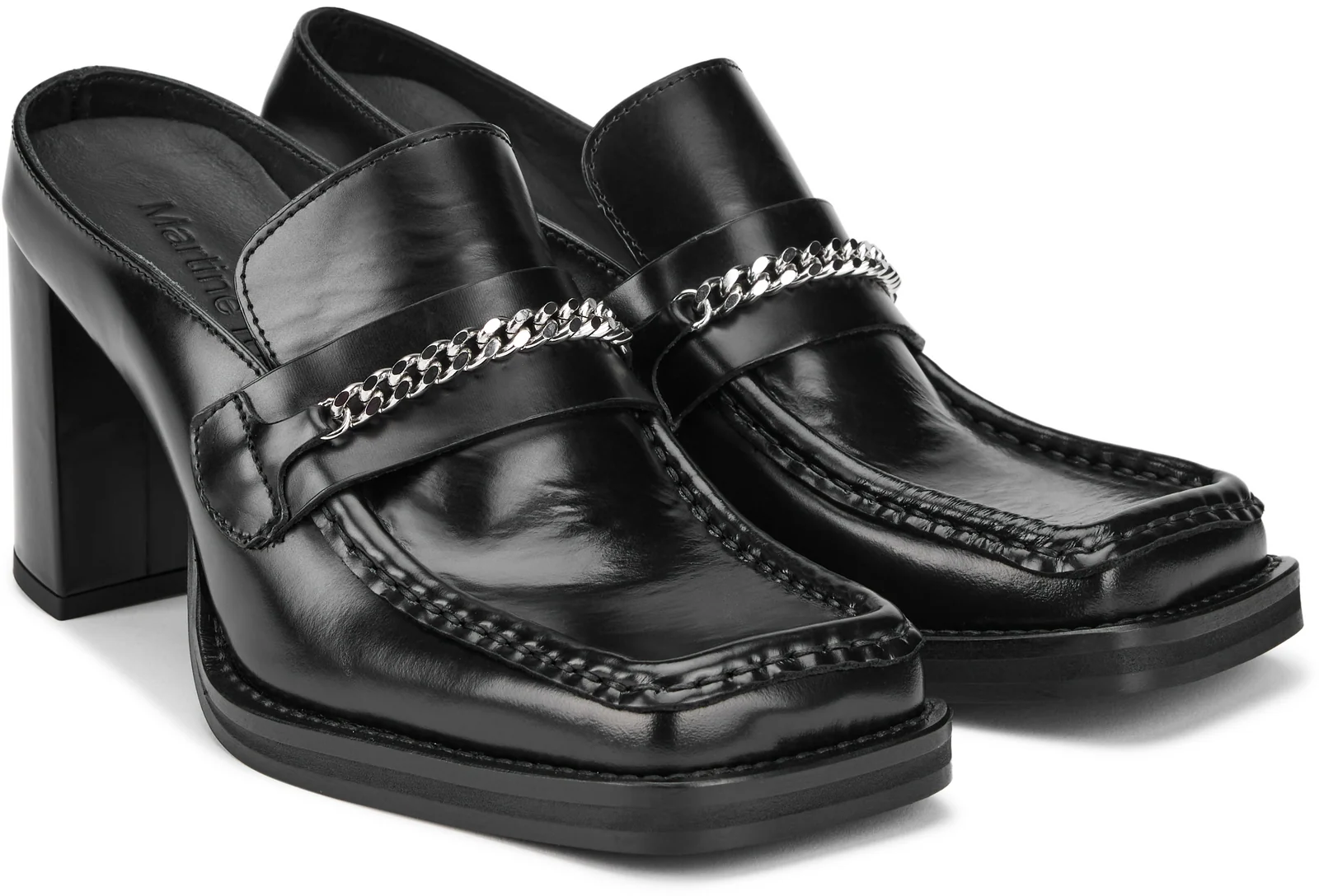 Martine Rose Square Toe Heeled Loafer