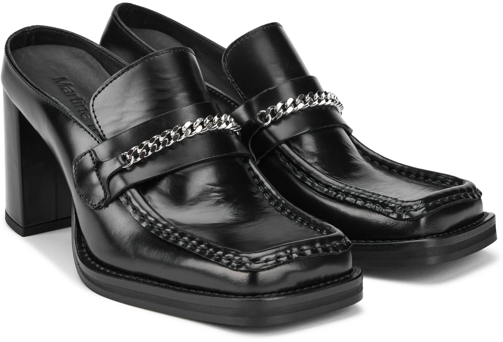Martine Rose Square Toe Heeled Loafer