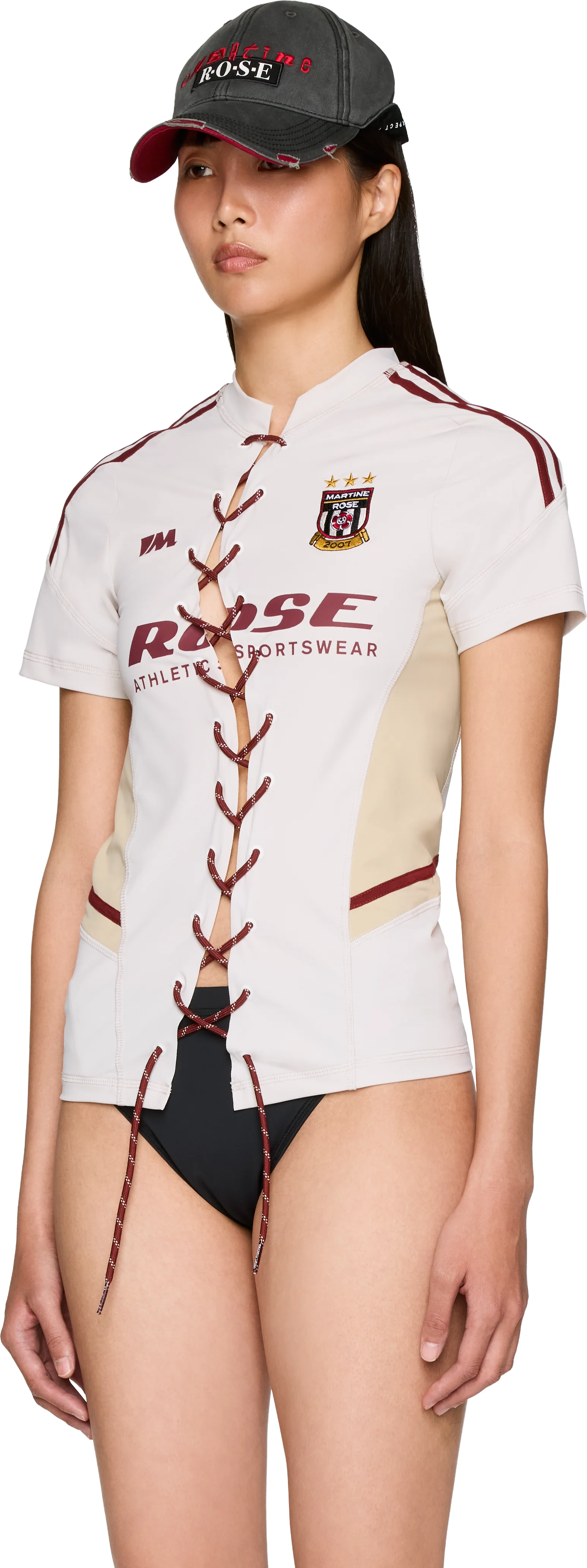 Martine Rose Lace Up Football Top