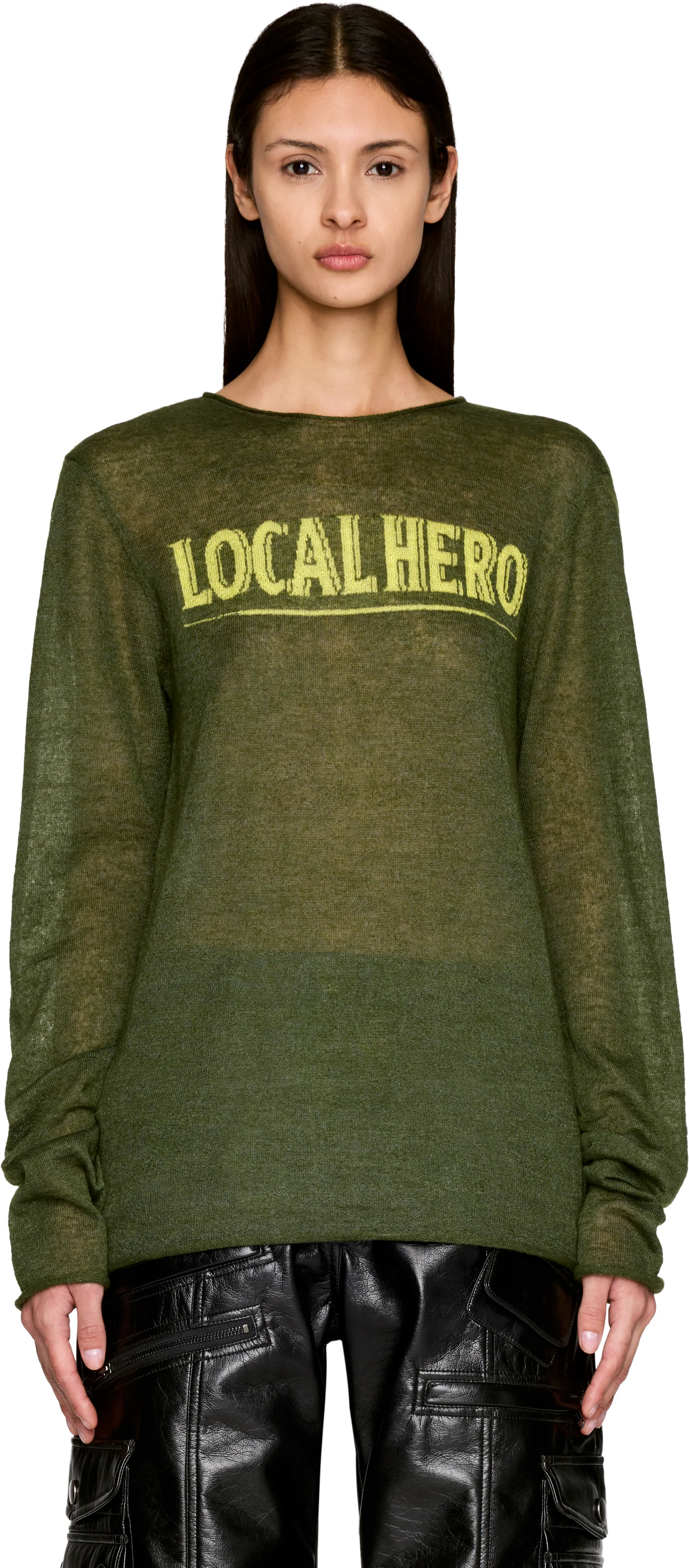Martine Rose Local Hero Fine Intarsia Sweater