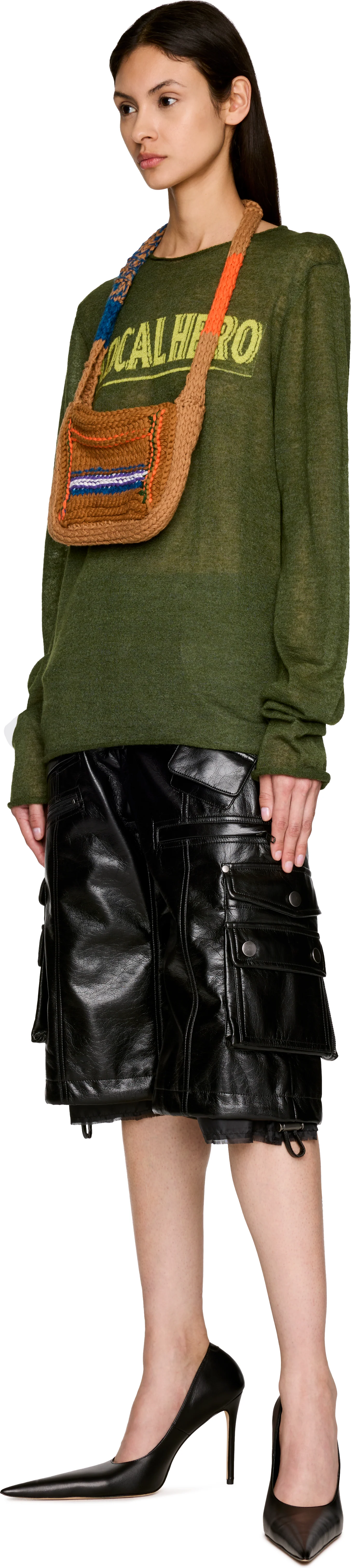 Martine Rose Local Hero Fine Intarsia Sweater
