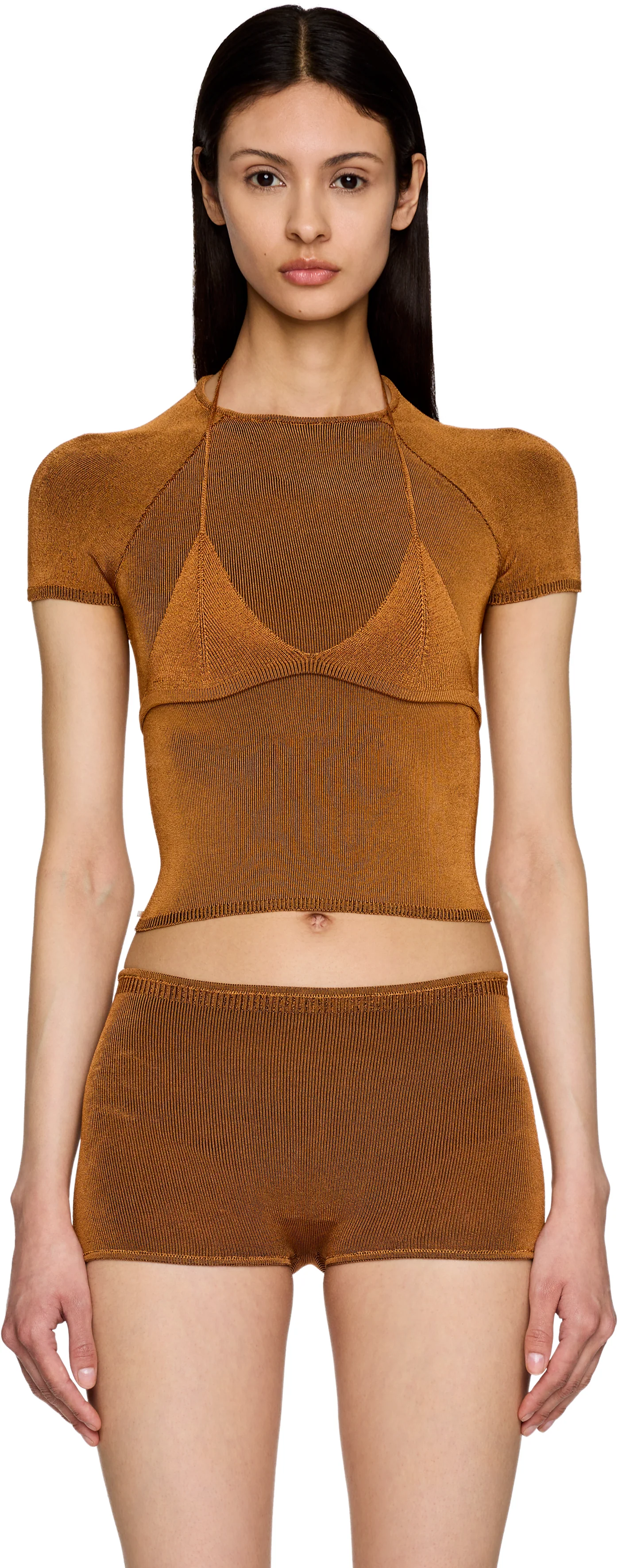 Isa Boulder Knitted Malley Bra & Jia Baby T-shirt