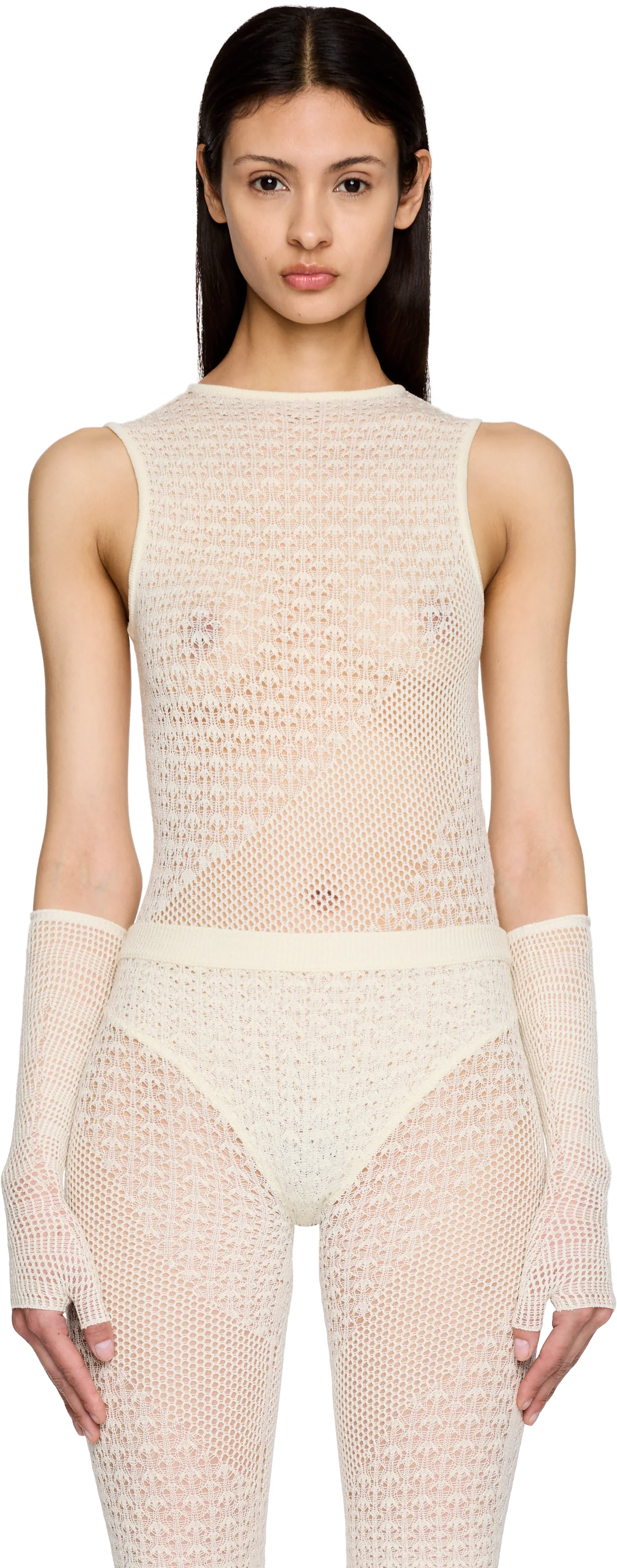 Isa Boulder Rib-Knit Halter Bodysuit