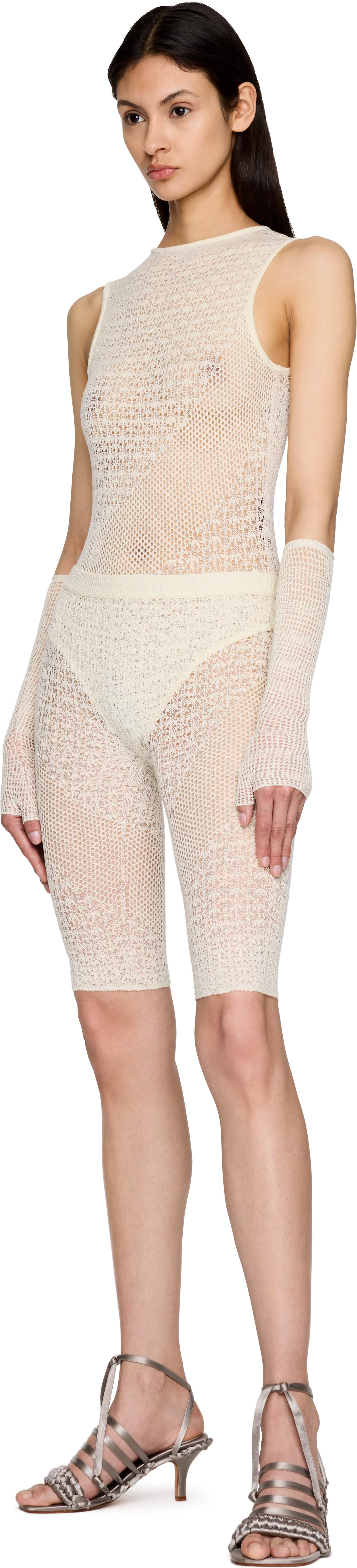 Isa Boulder Rib-Knit Halter Bodysuit