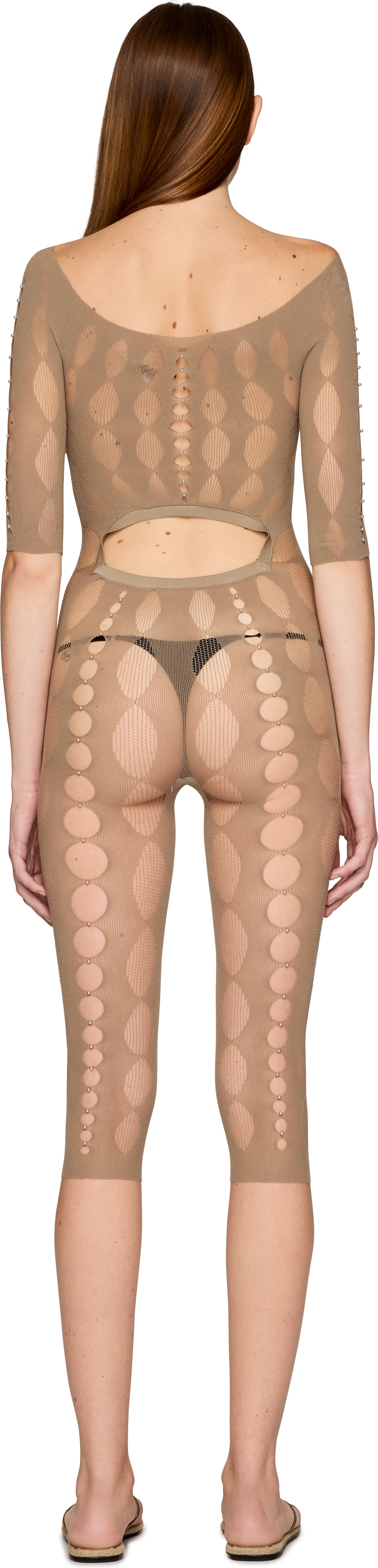Rui Semi-Sheer Unitard Catsuit