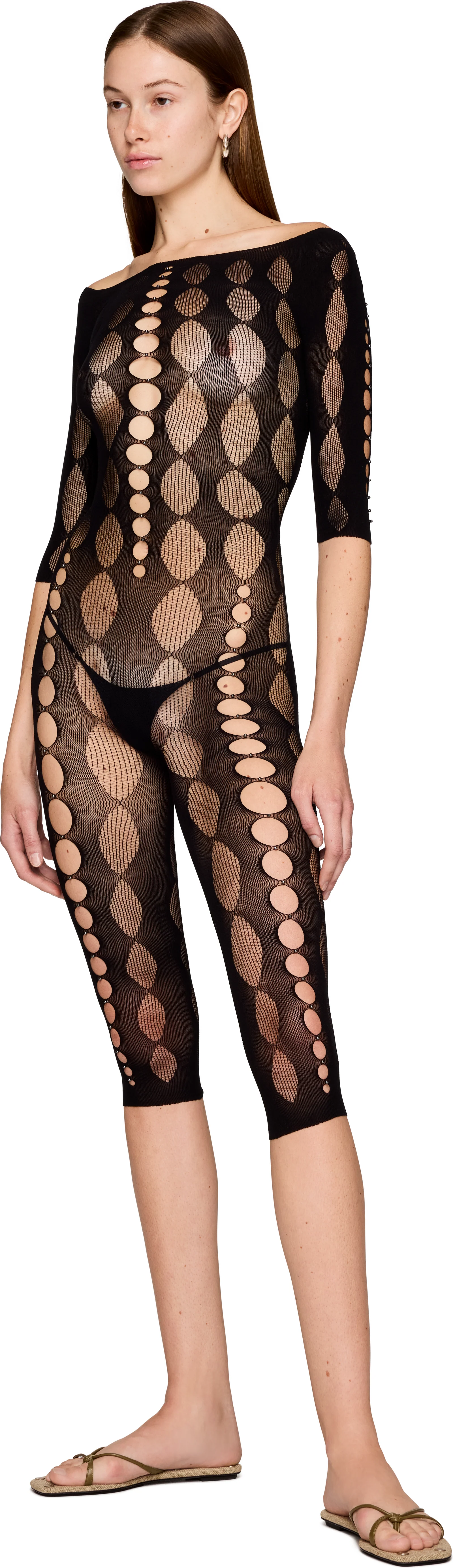 Rui Semi-Sheer Unitard Catsuit