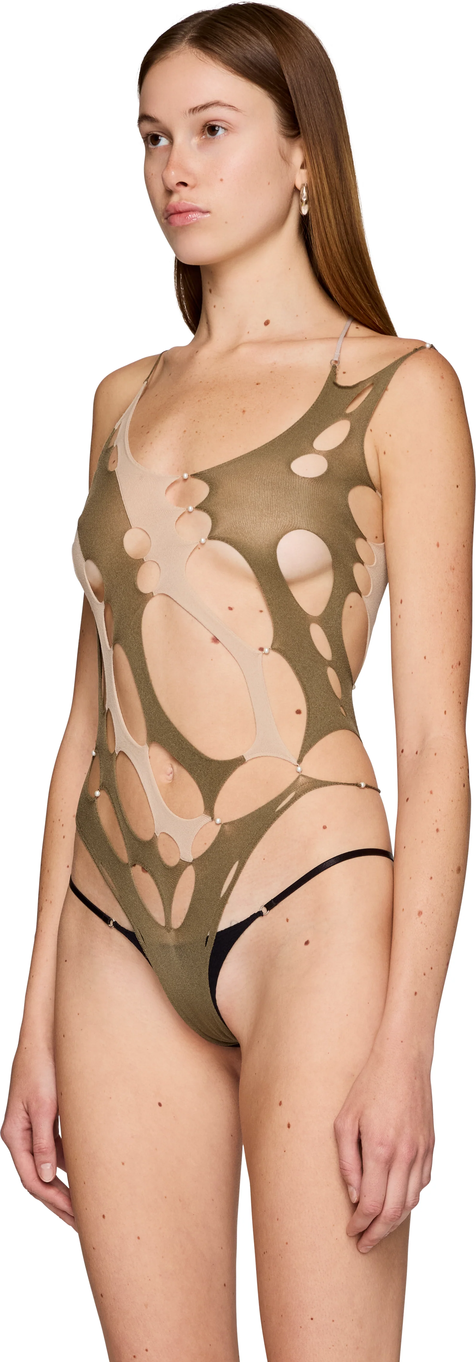 Rui Intarsia Cutout Bodysuit